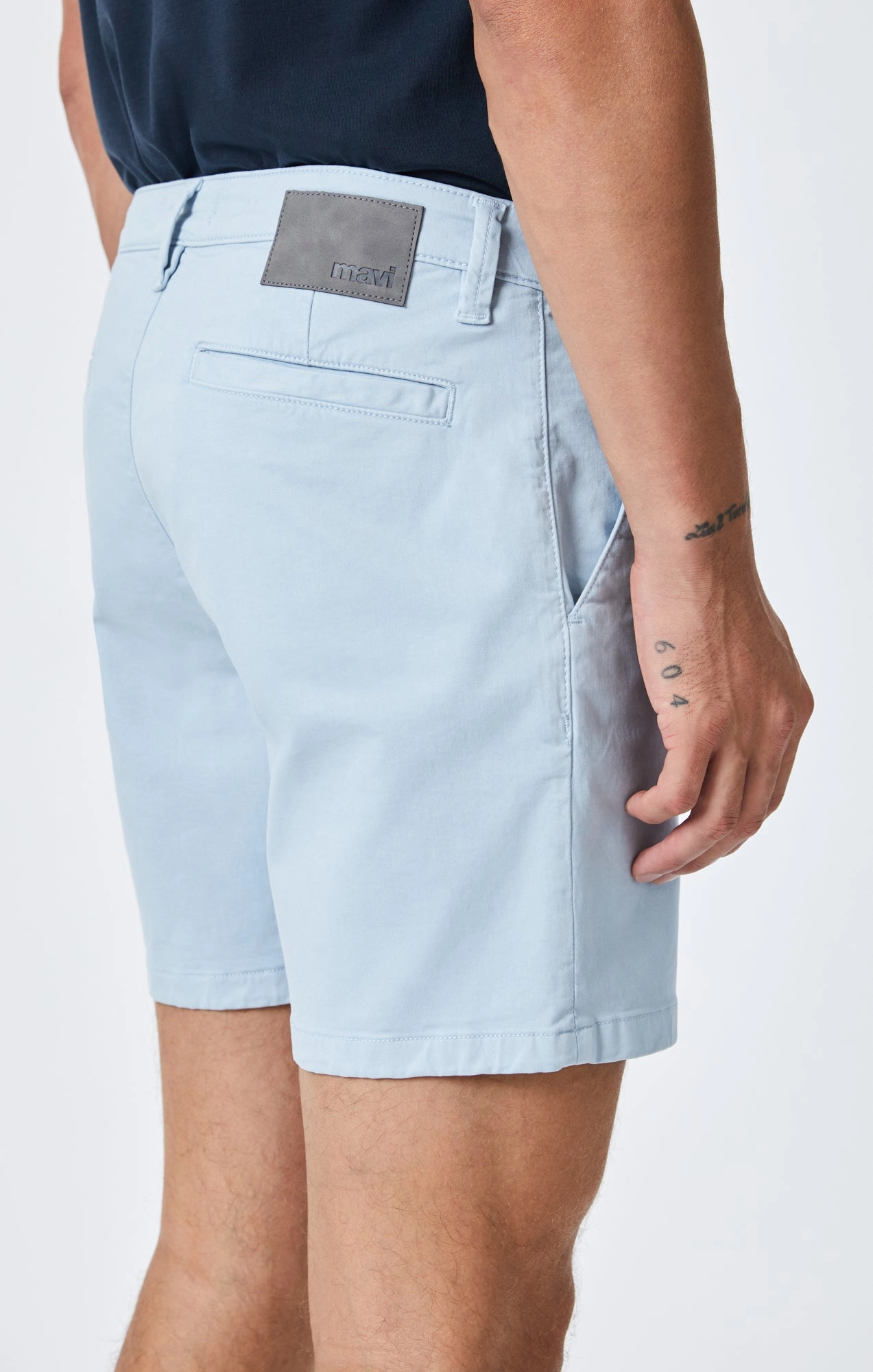NATE SHORTS IN CELESTIAL BLUE TWILL