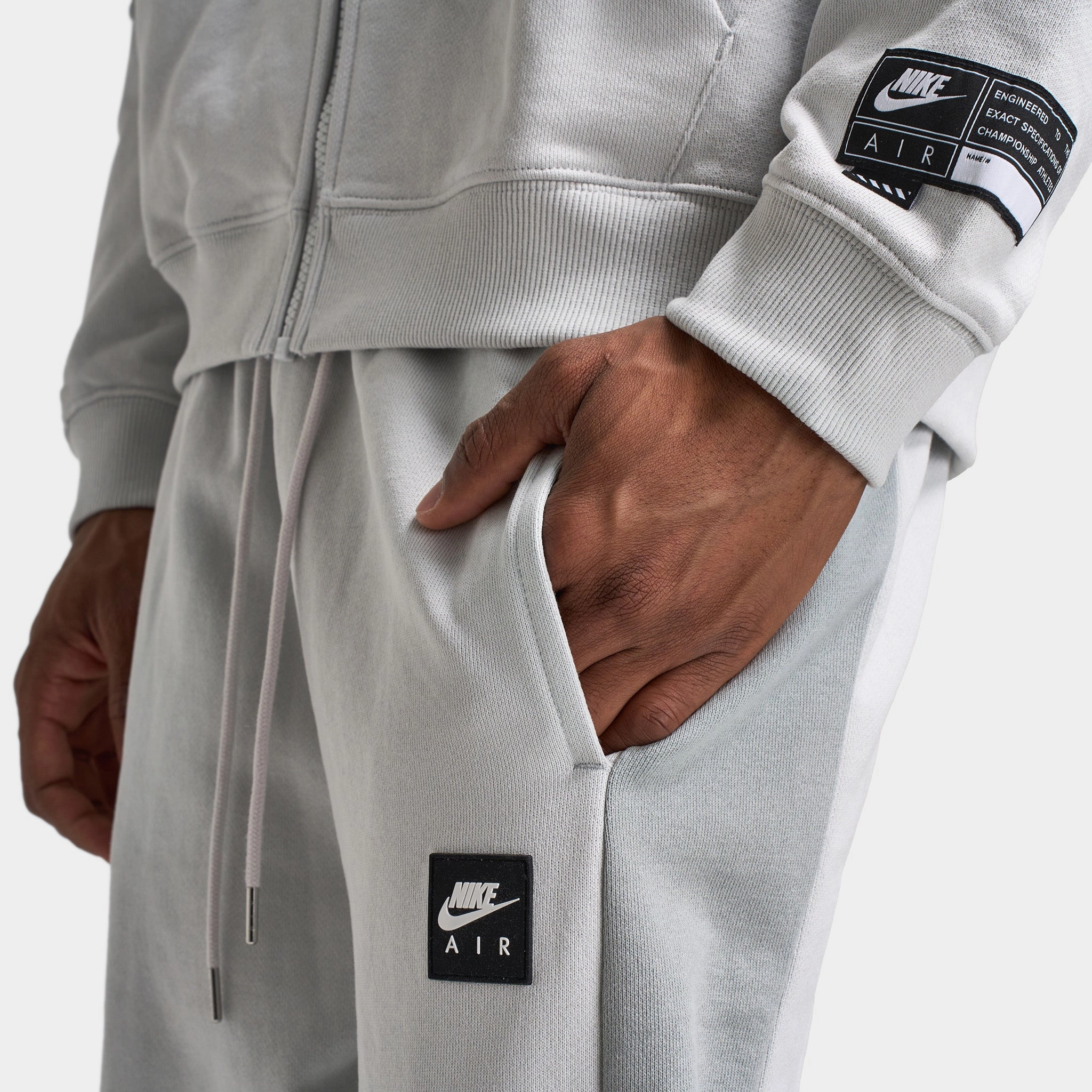 Nike Air Fleece Pants Photon Dust / Light Smoke Grey - Hyper Royal