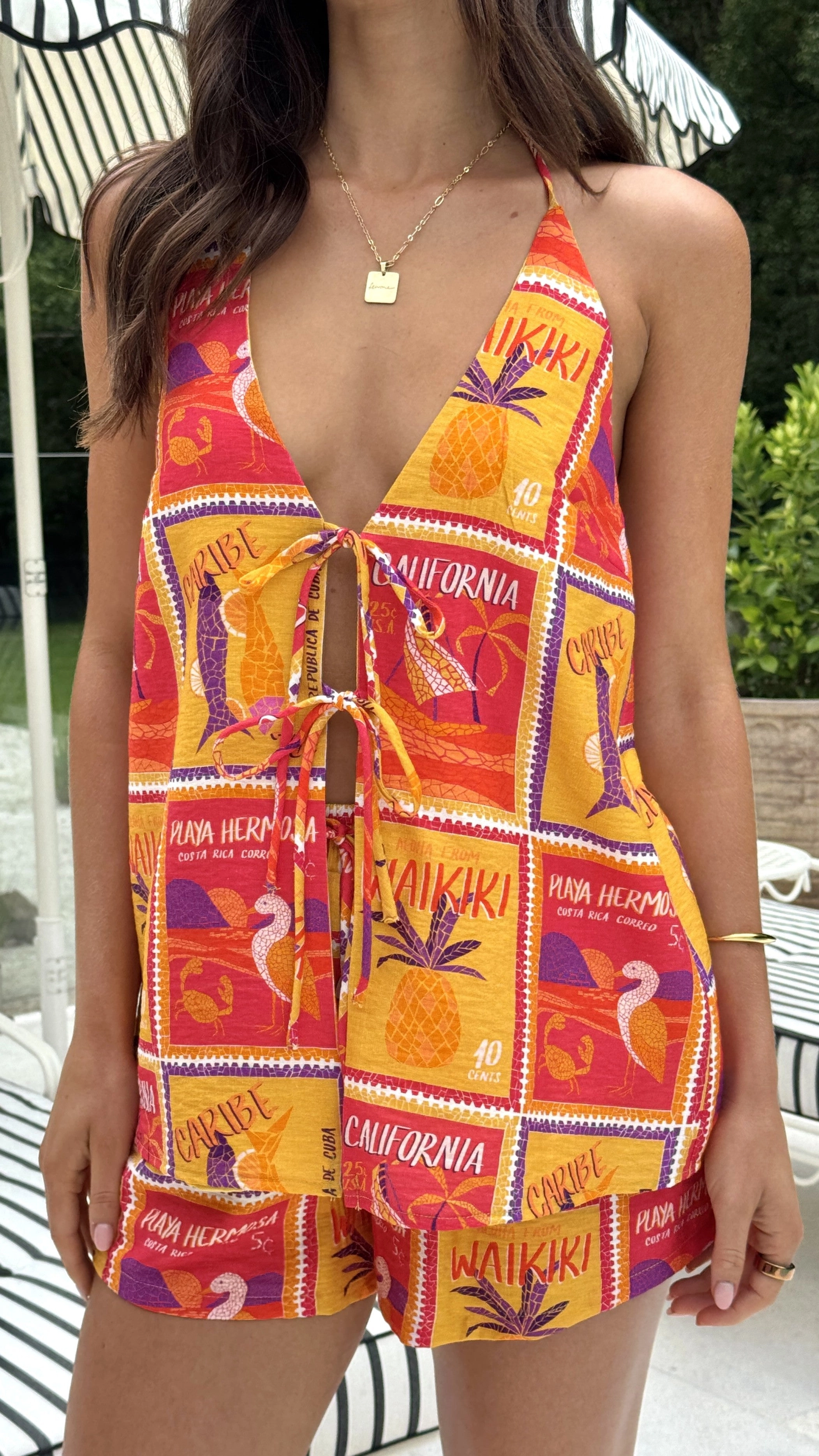 Octavia Shorts - Aloha Orange
