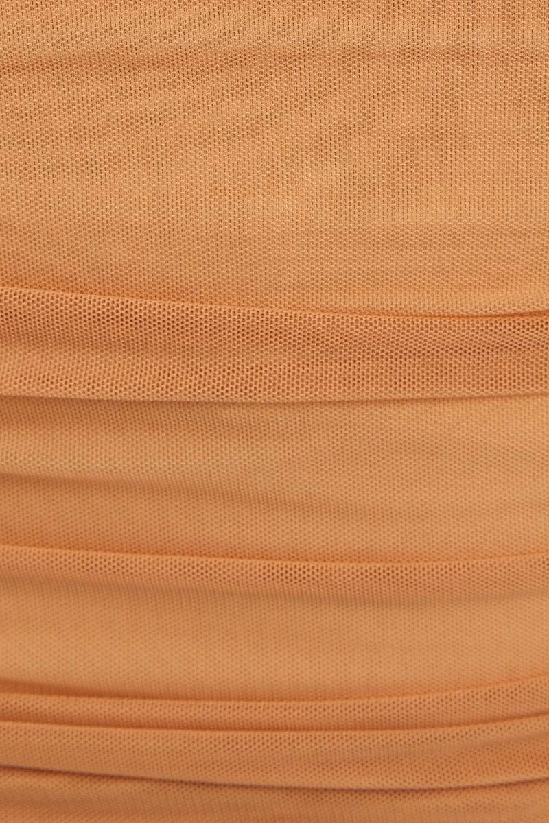 Orange Ruched Cami