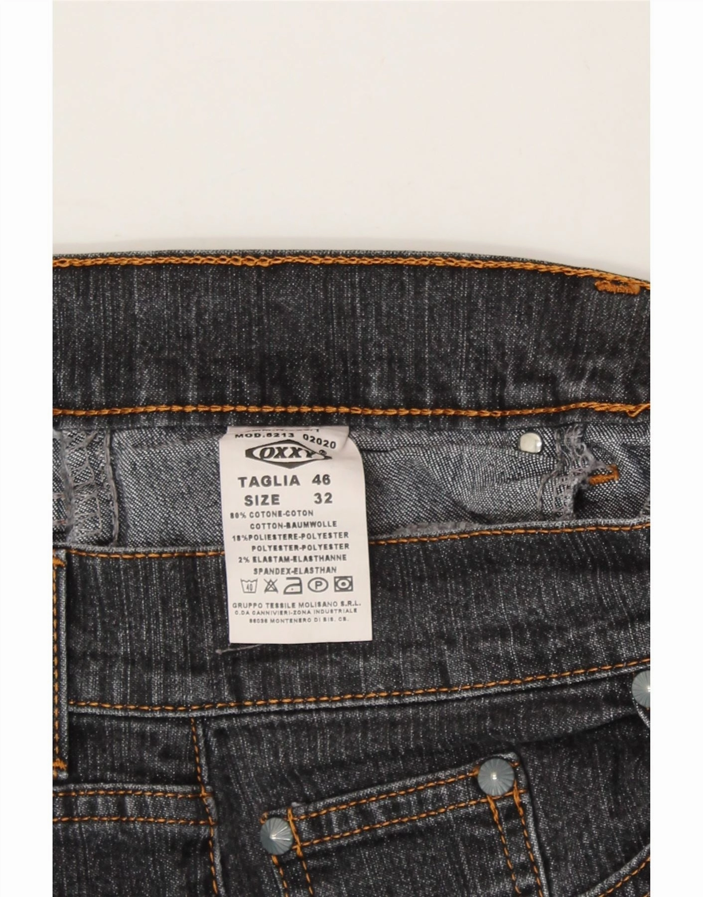 OXXY Womens Straight Jeans IT 46 Large W32 L29 Grey Cotton
