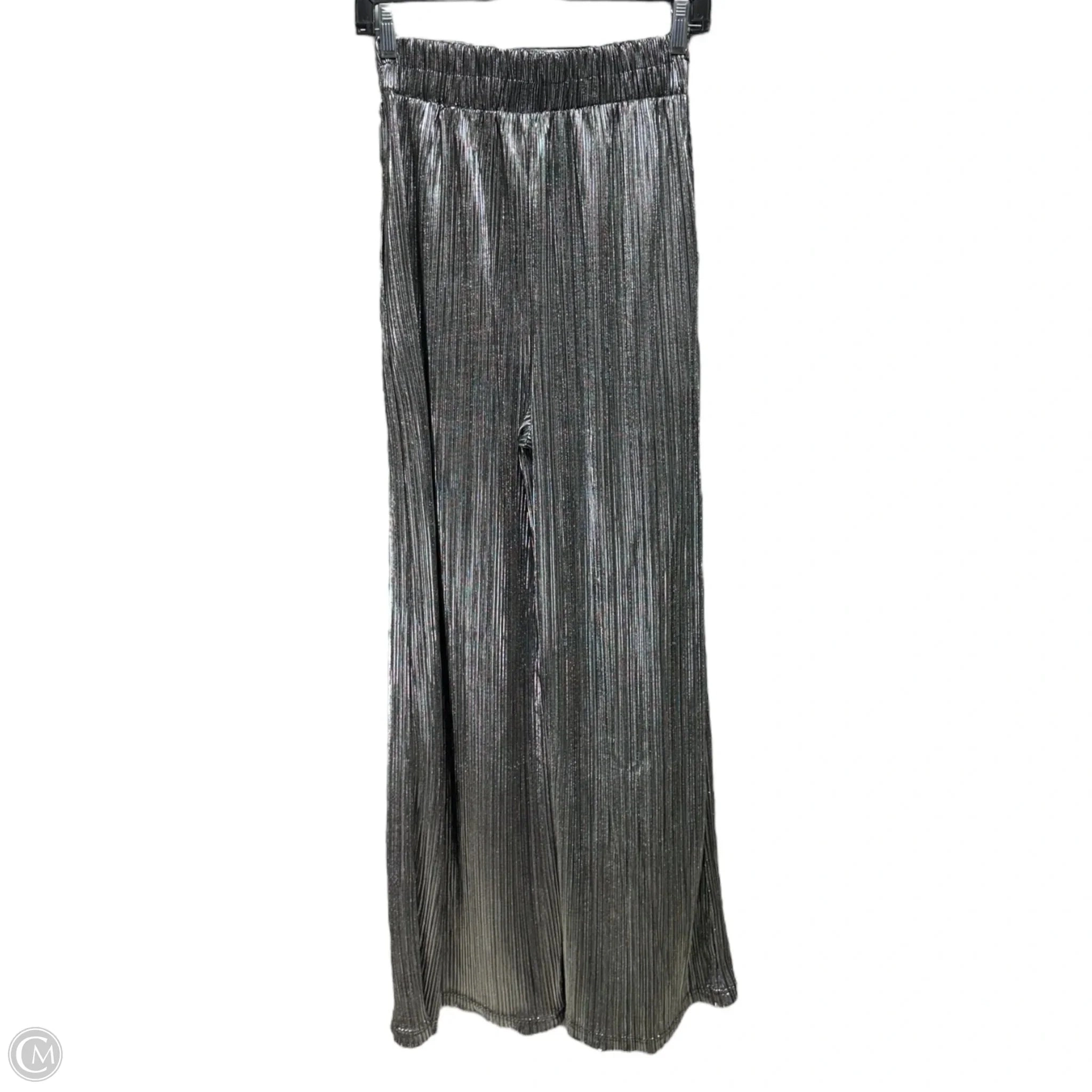 Pants Wide Leg By Mi Ami In Silver, Size: S