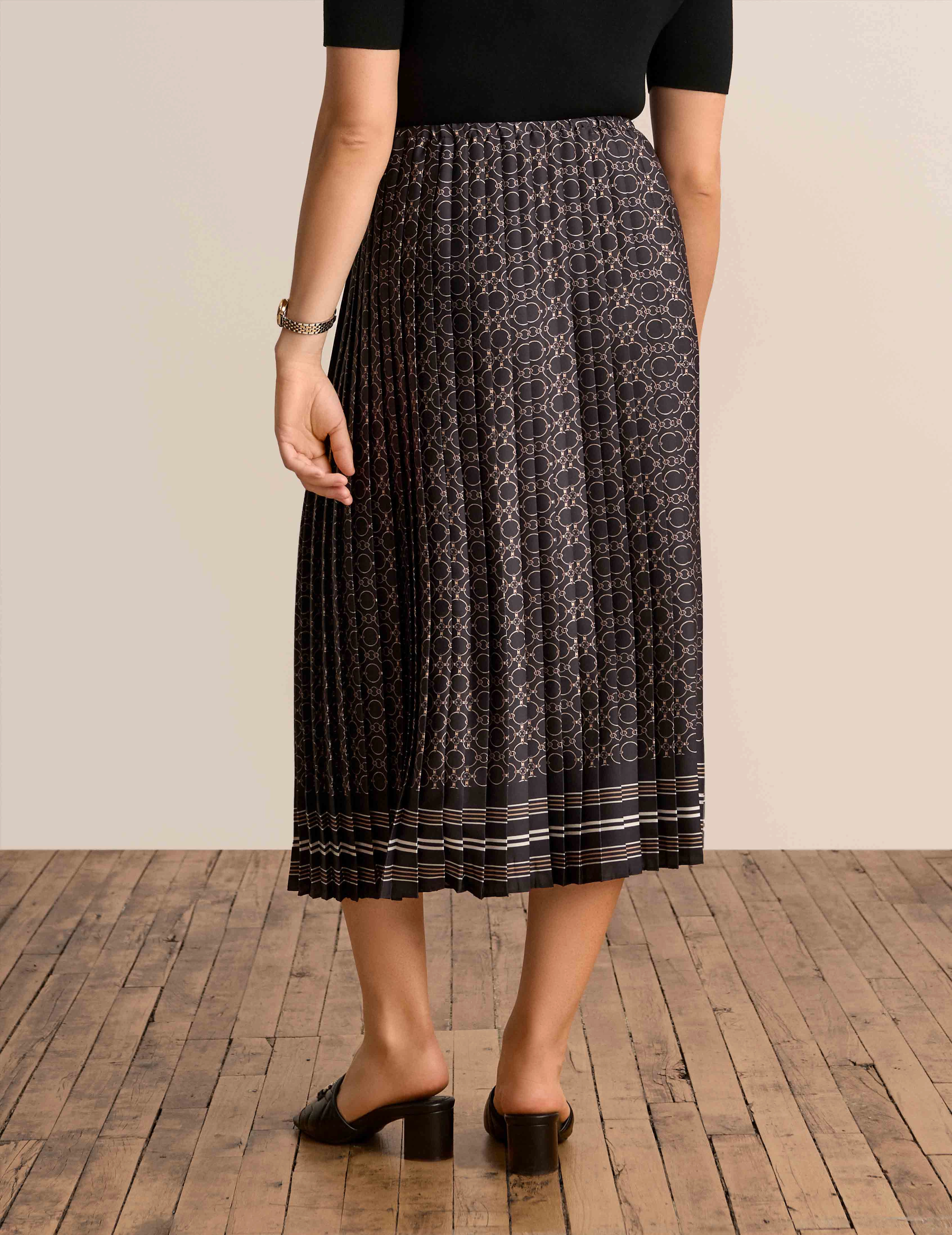 Pull On Pleated Skirt - Sale