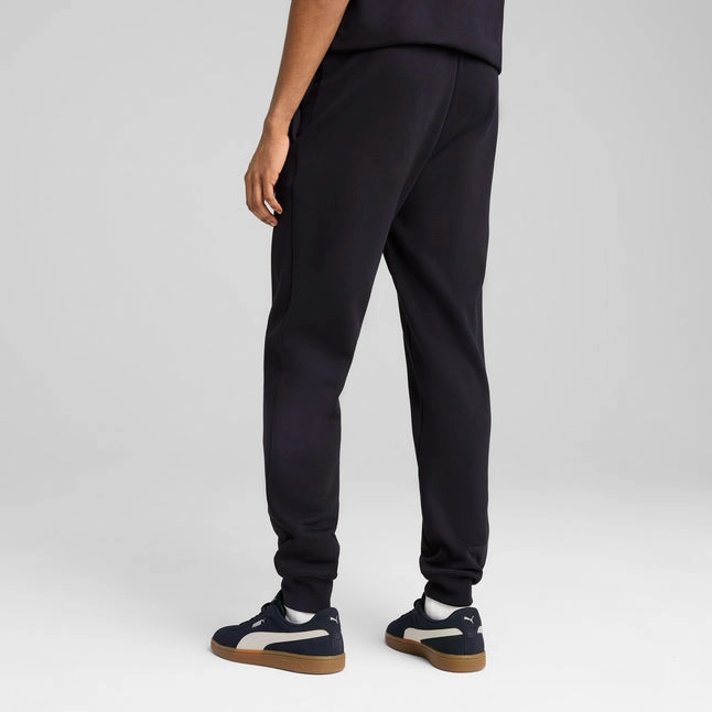 PUMA MEN'S ESSENTIALS FLEECE NAVY TRACKPANTS