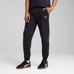 PUMA MEN'S ESSENTIALS FLEECE NAVY TRACKPANTS