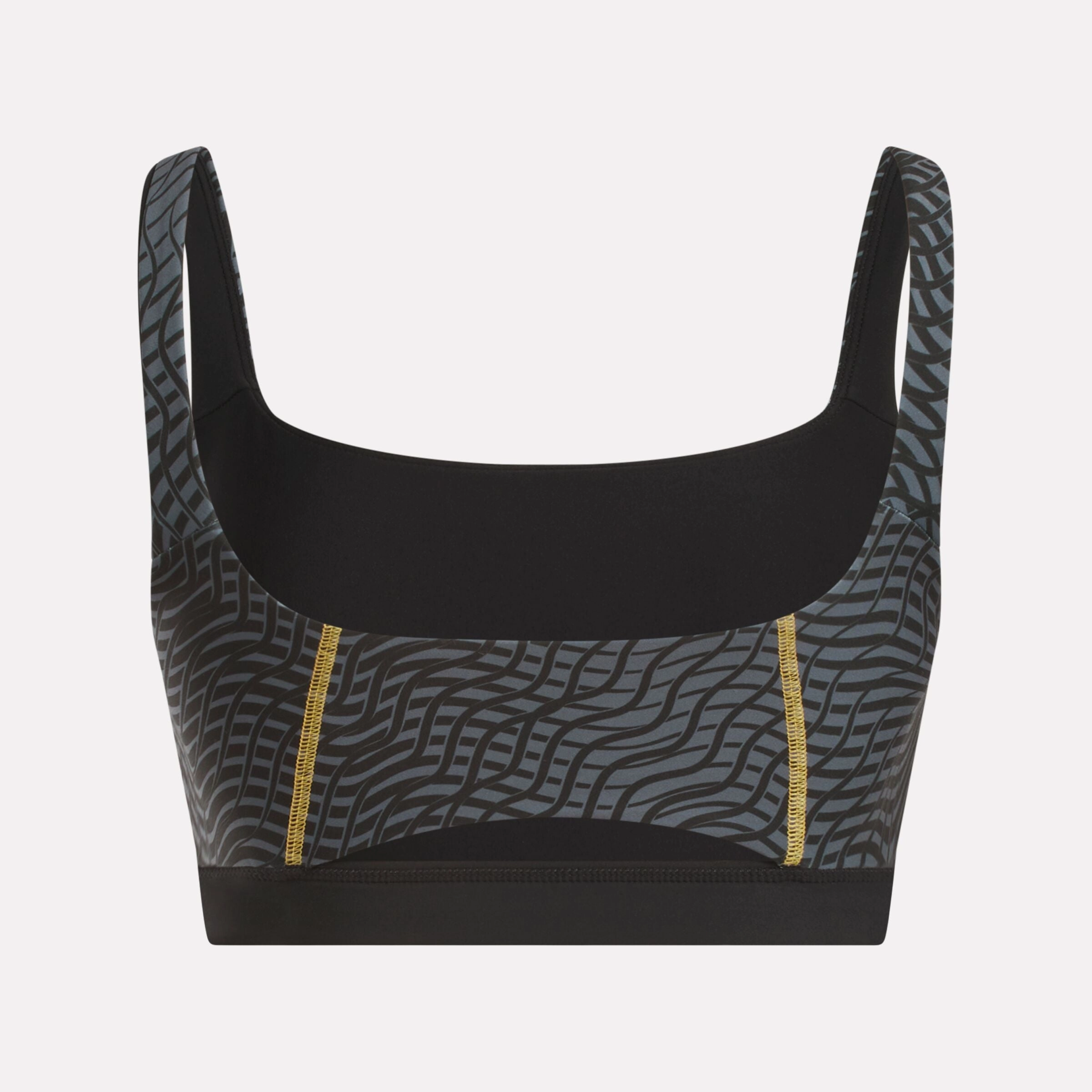 Q2 Hype Block Aop Bralette Black