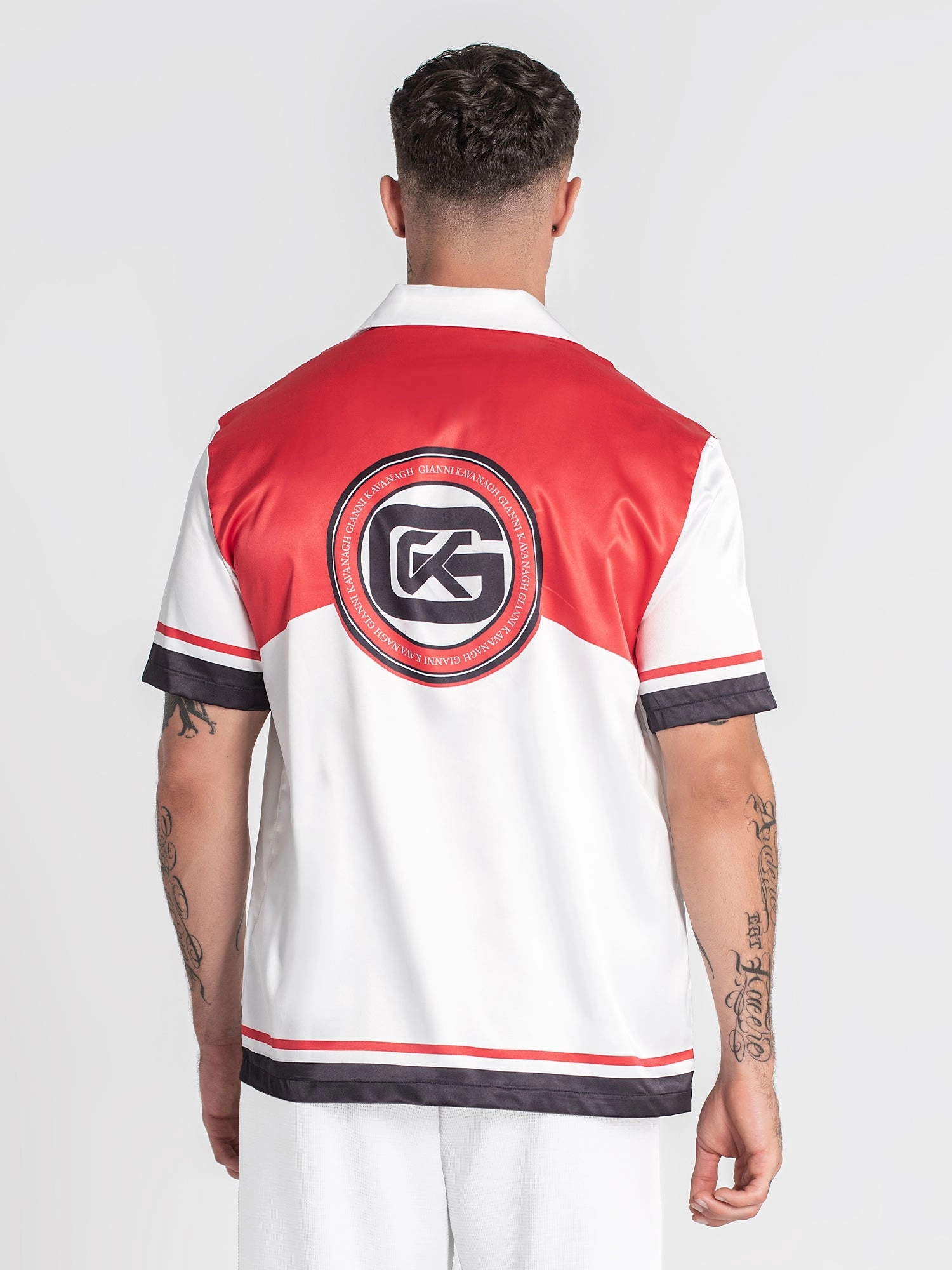 Red Smoke Satin Shirt