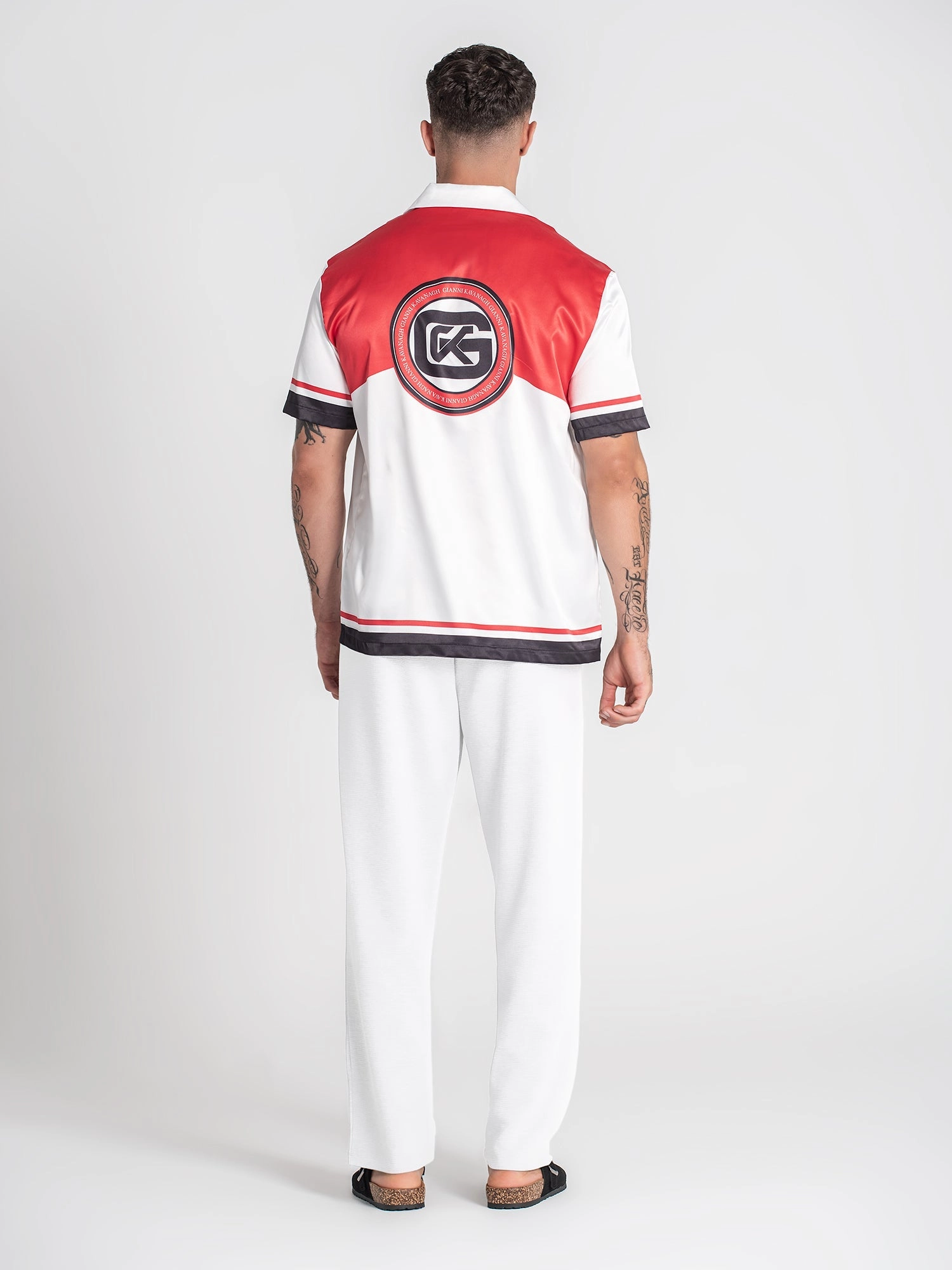 Red Smoke Satin Shirt