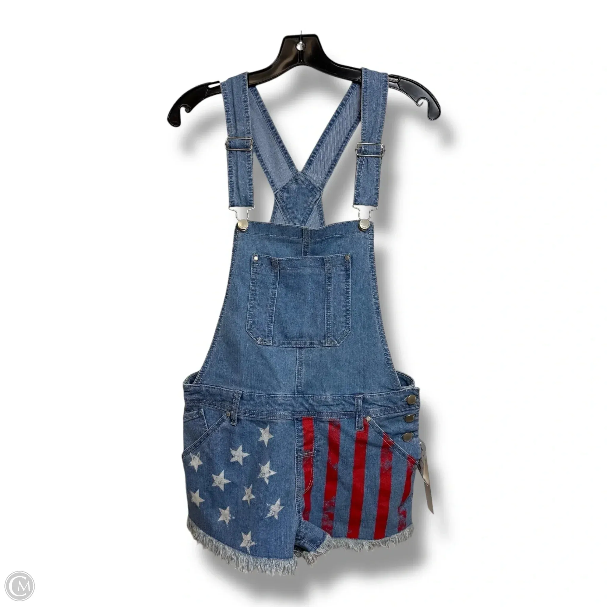Romper By Clothes Mentor In Denim, Size: M