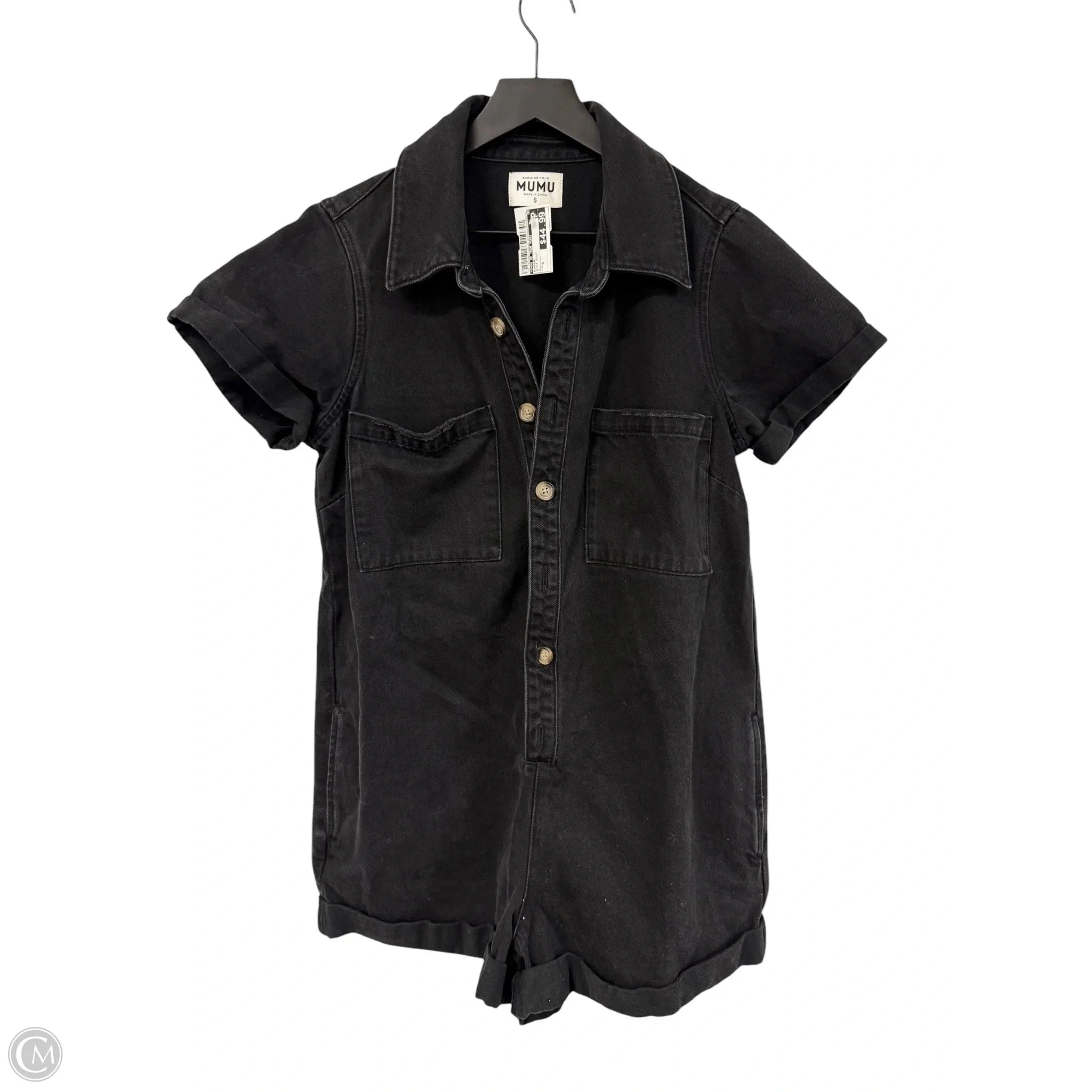 Romper By Show Me Your Mumu In Black Denim, Size: S