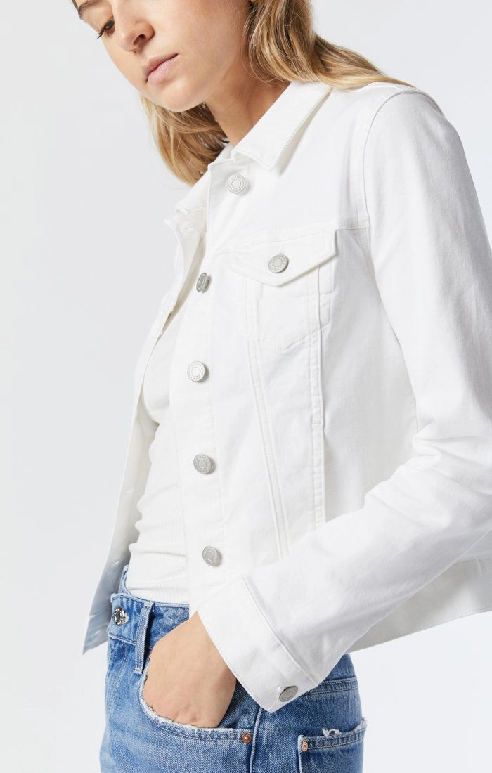 SAMANTHA JACKET IN DOUBLE WHITE SUPERSOFT