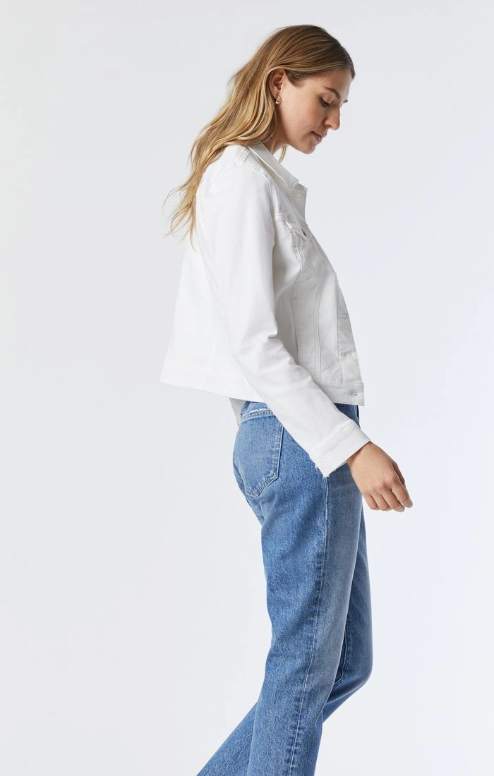 SAMANTHA JACKET IN DOUBLE WHITE SUPERSOFT