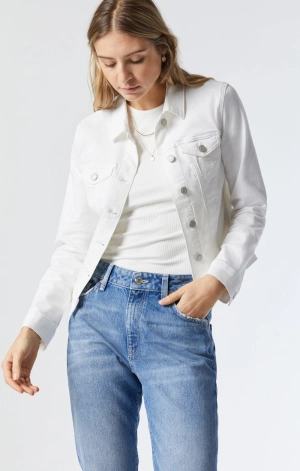 SAMANTHA JACKET IN DOUBLE WHITE SUPERSOFT