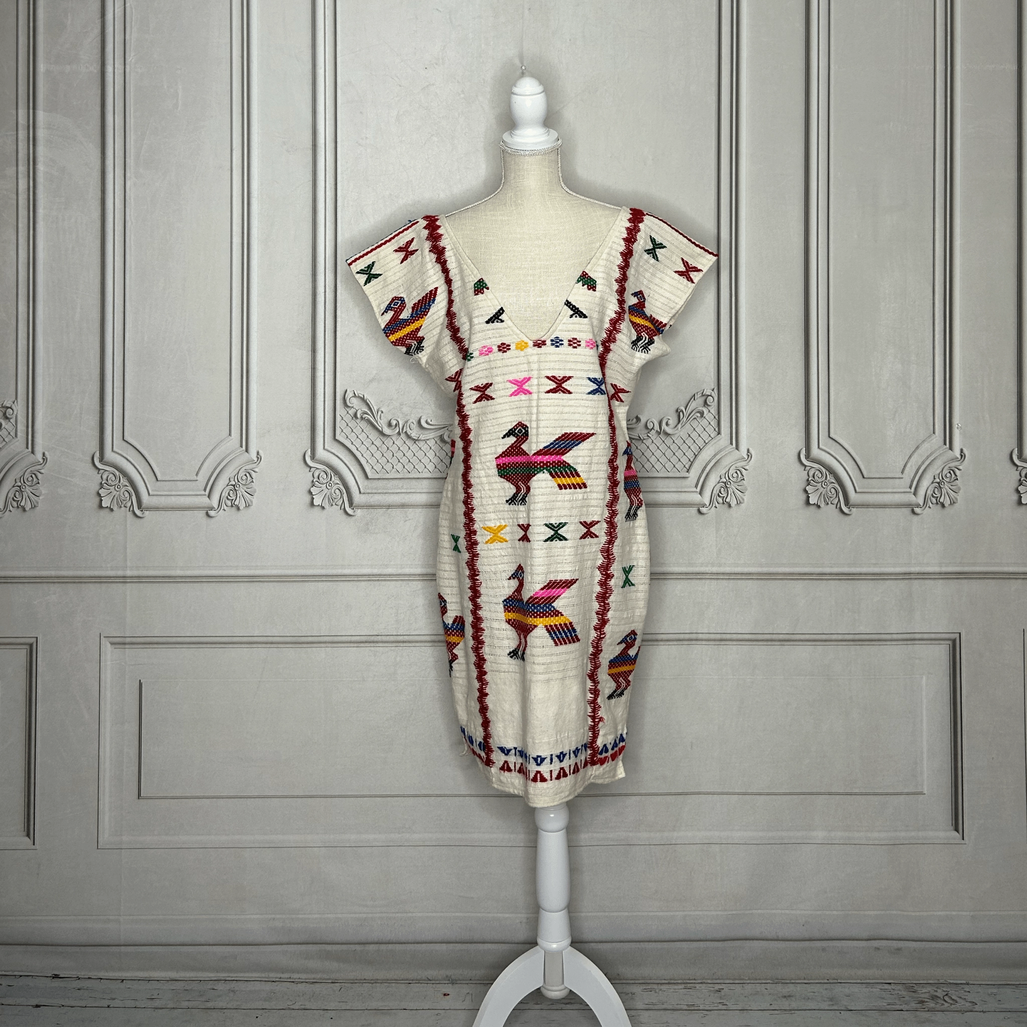 San Juan Mexican Loomed Dress - Chinanteca