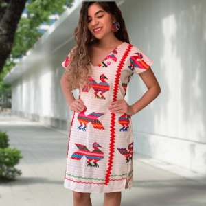 San Juan Mexican Loomed Dress - Chinanteca