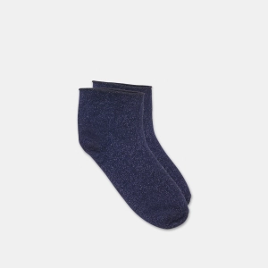 SHIMMER SHORTIE SOCKS NAVY