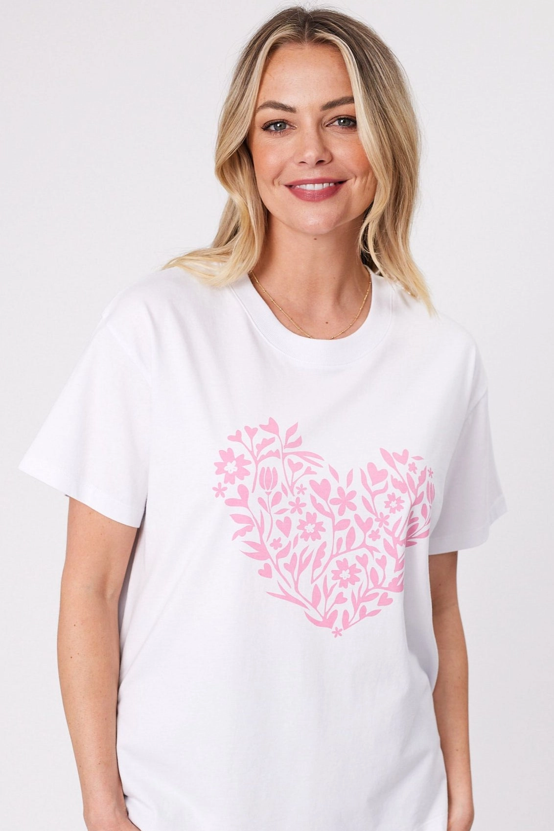 Shine On Label Blossom Pink Blossoms White