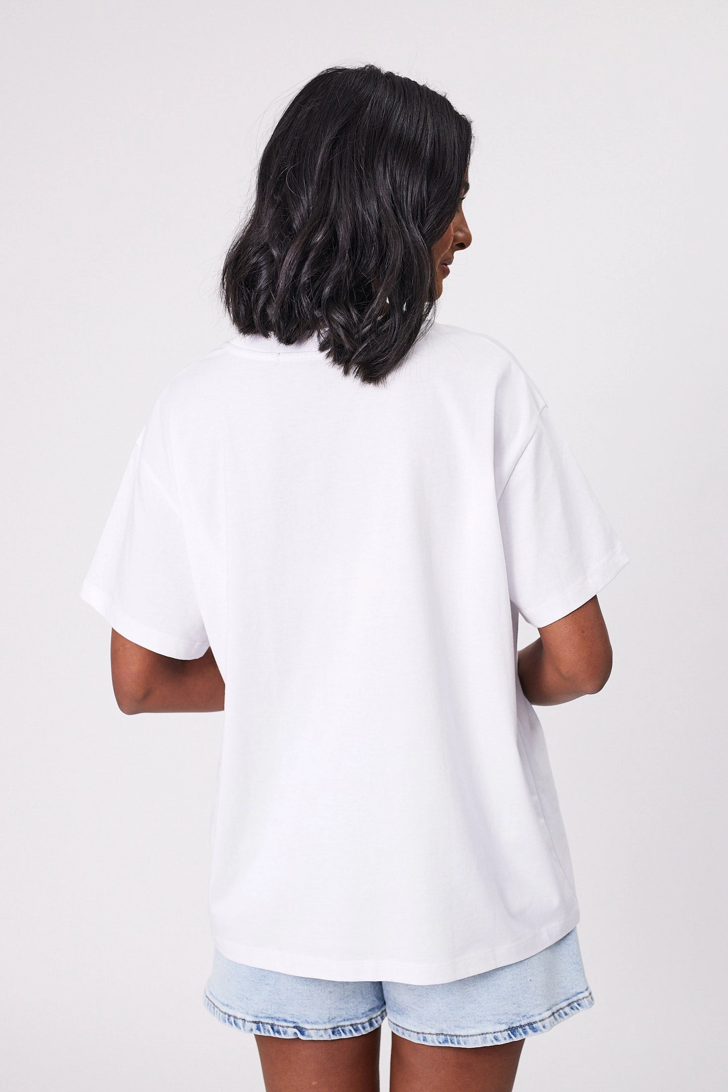 Shine On Label Floral Fantasy Tee White
