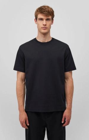 SHORT SLEEVE CREW NECK T-SHIRT IN BLACK