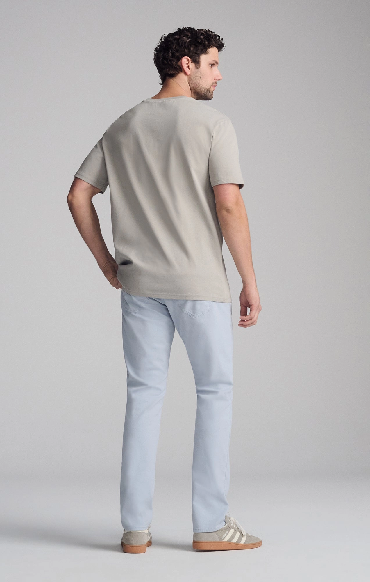 SHORT SLEEVE CREW NECK T-SHIRT IN PALOMA