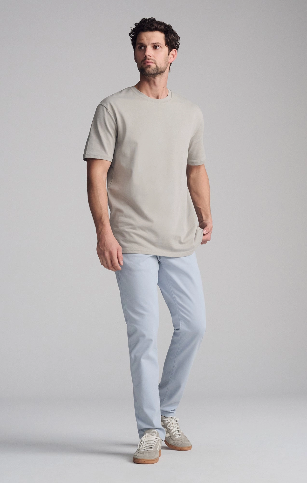 SHORT SLEEVE CREW NECK T-SHIRT IN PALOMA
