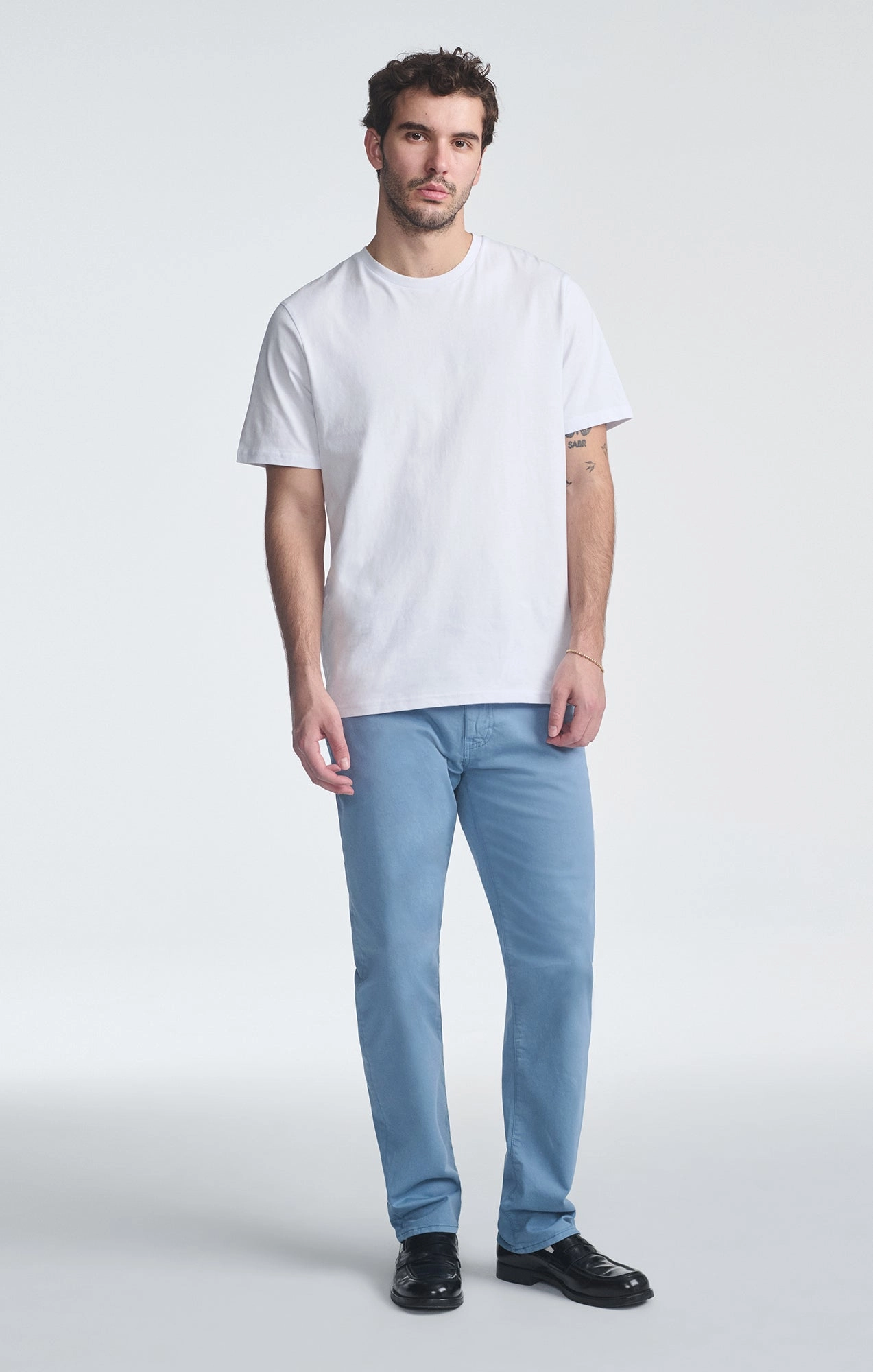 SHORT SLEEVE CREW NECK T-SHIRT IN WHITE