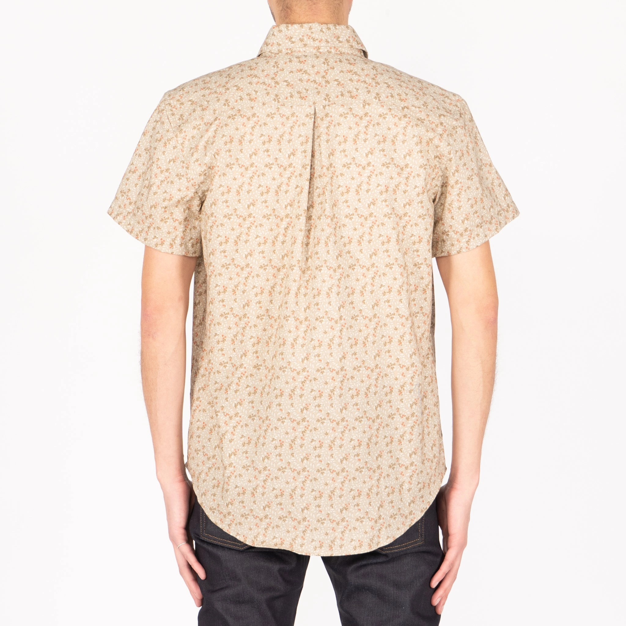 Short Sleeve Easy Shirt - Nuts & Berry - Milk Tea