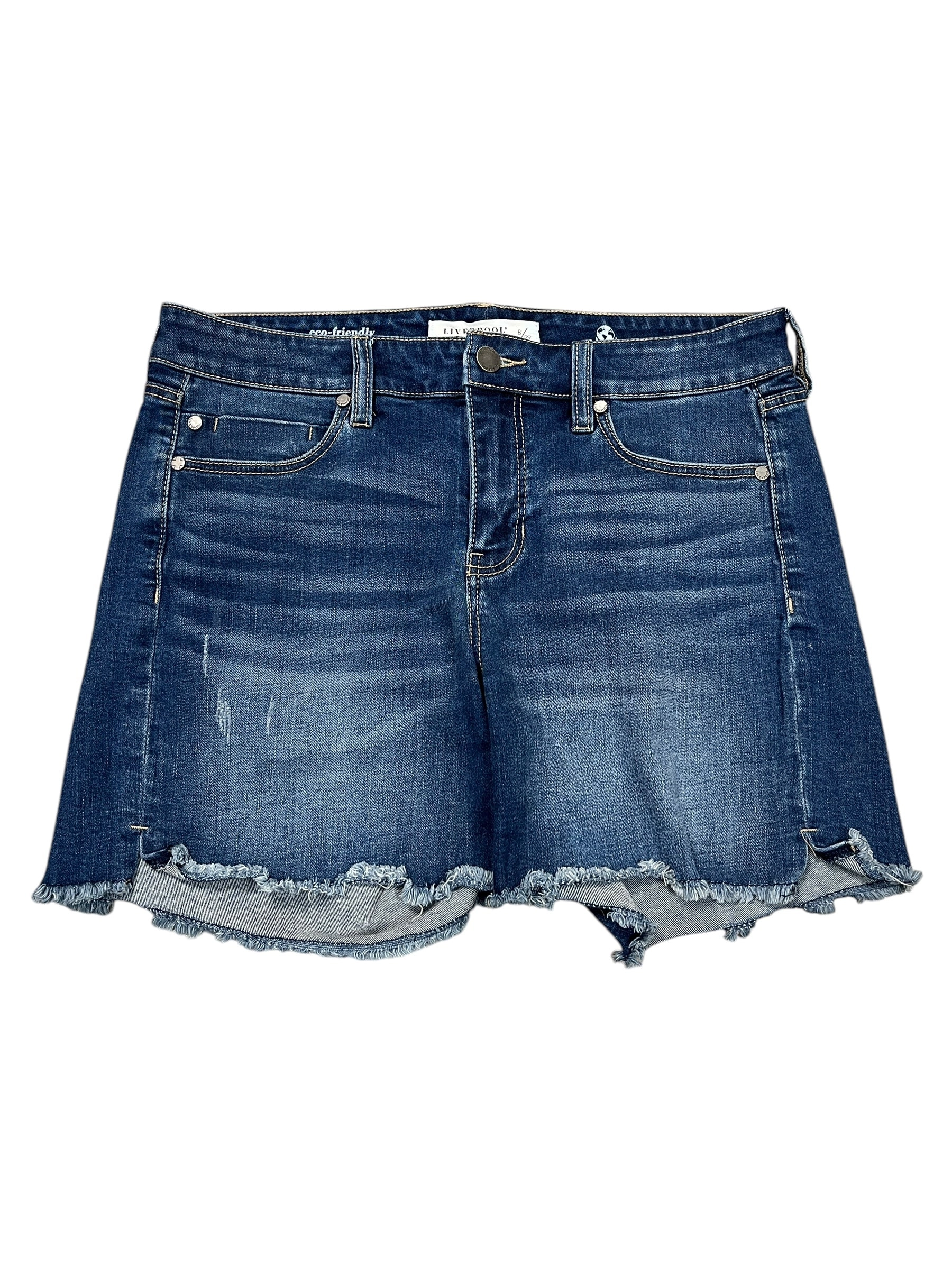 Shorts By Liverpool In Blue Denim, Size:M