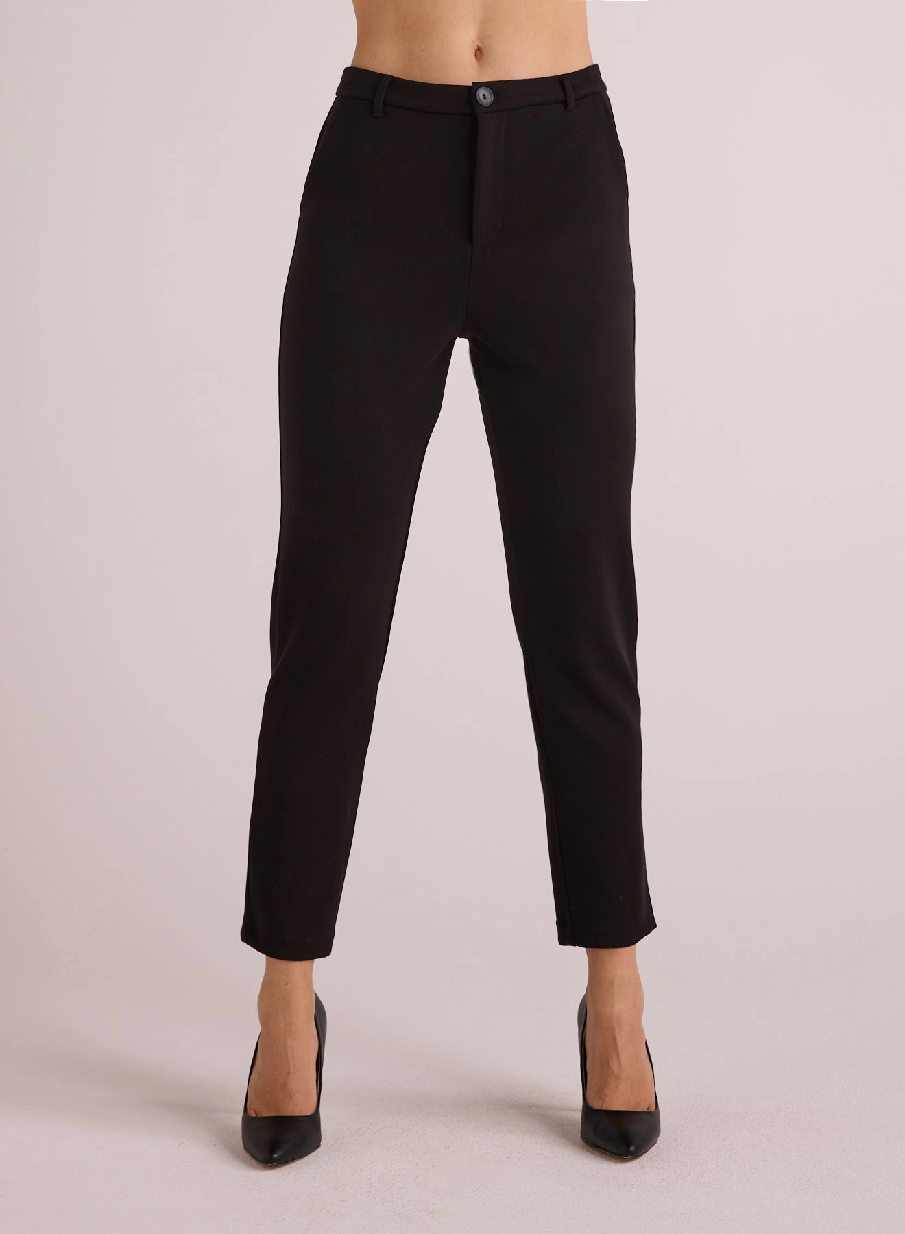 Simone Slim Ponte Trouser - Black