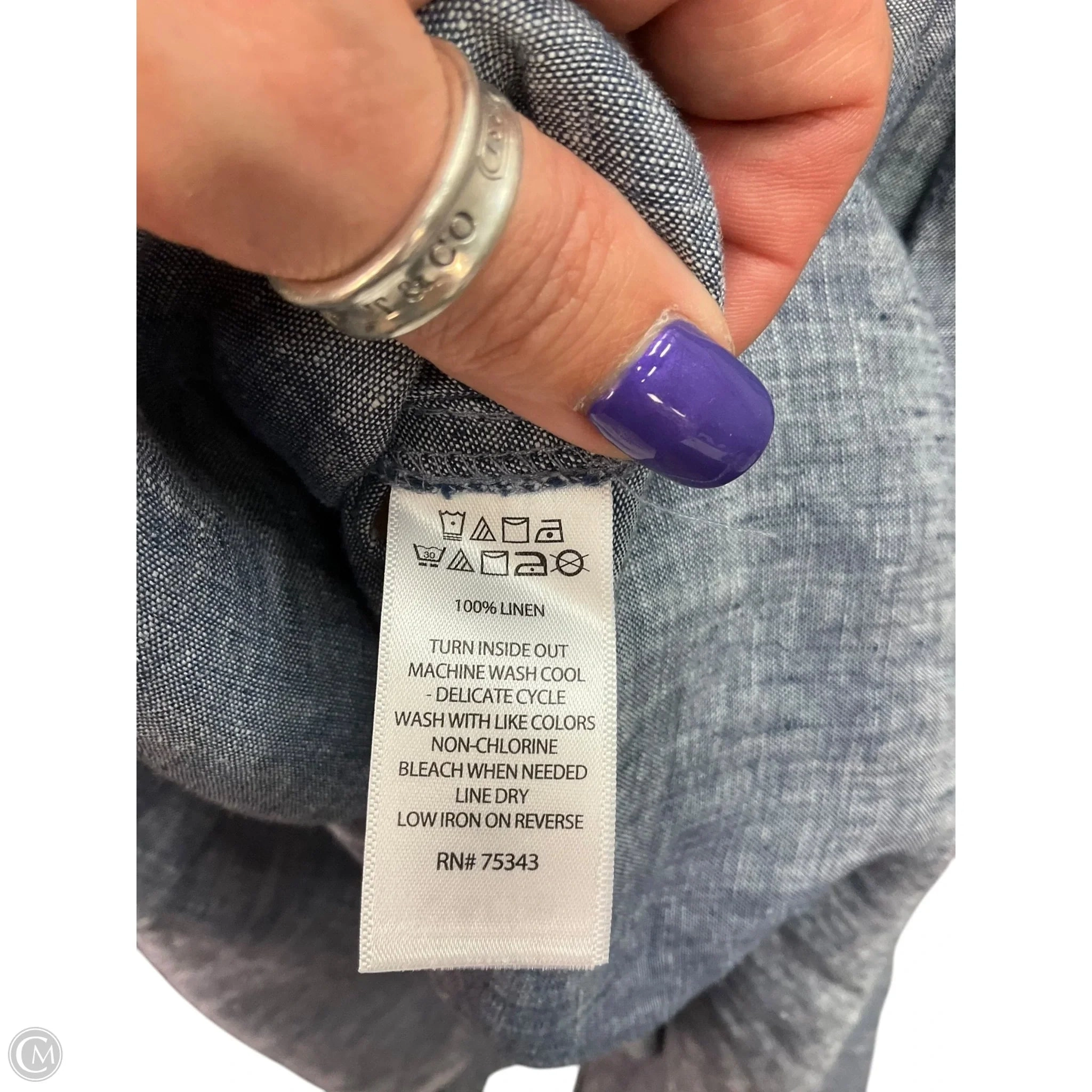 Skirt Maxi By St Tropez In Blue Denim, Size: 8