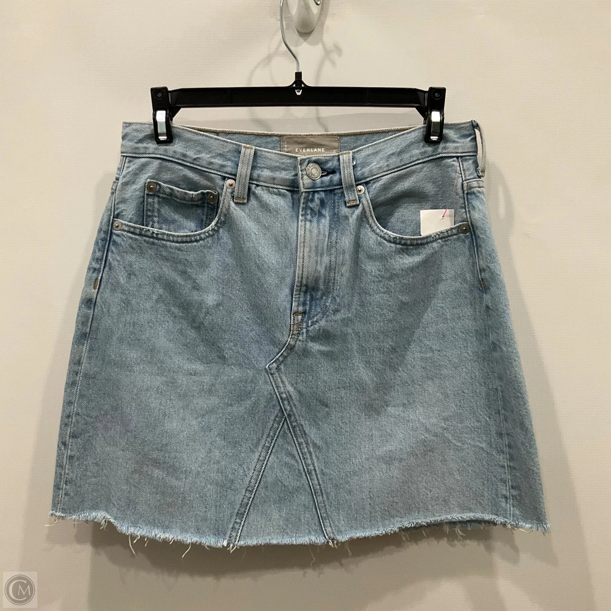 Skirt Mini & Short By Everlane In Blue Denim, Size: 2