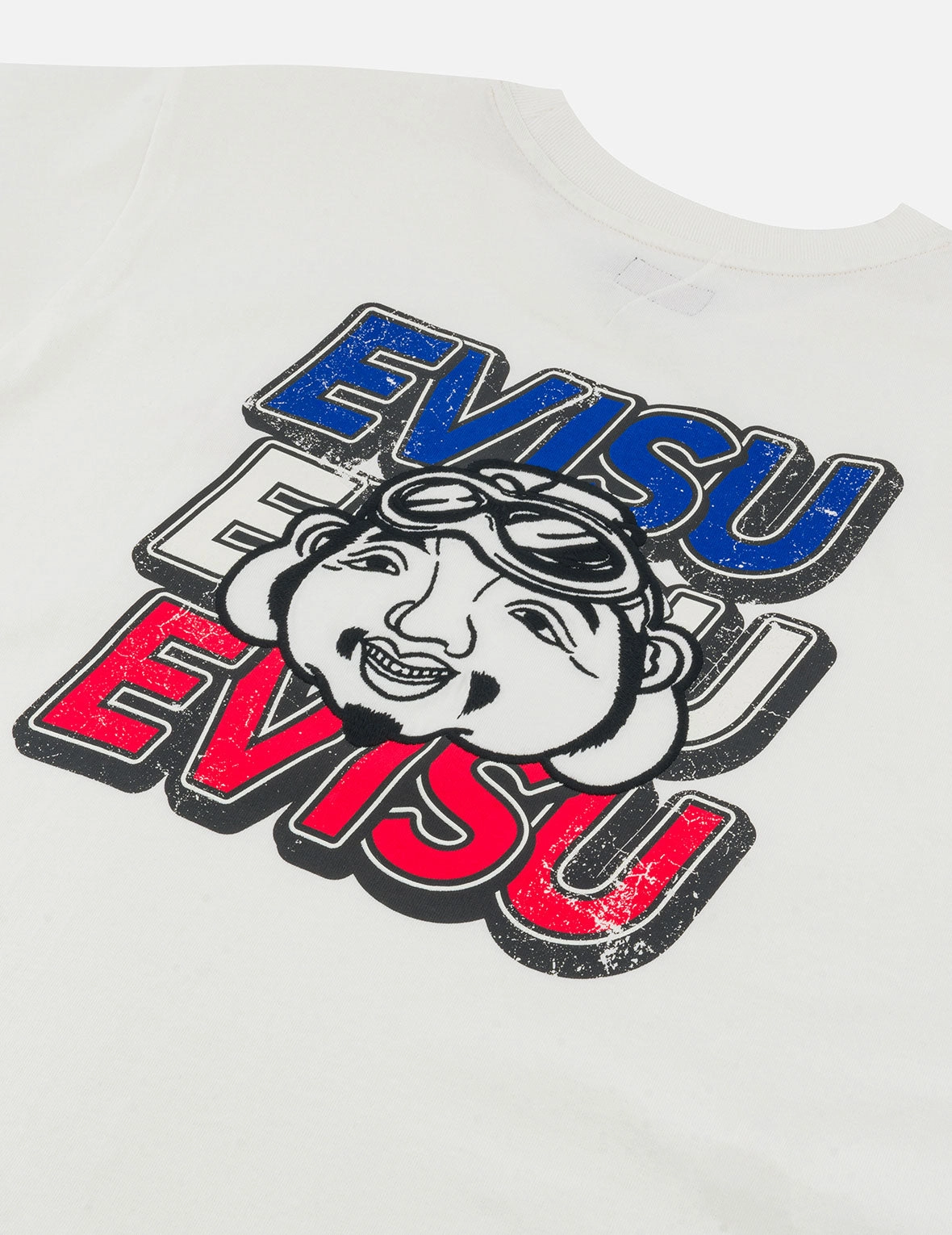 Slogan Print with Godhead Appliqué Embroidery Regular Fit T-Shirt