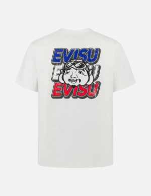 Slogan Print with Godhead Appliqué Embroidery Regular Fit T-Shirt