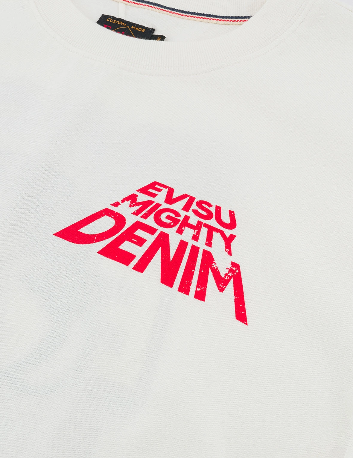 Slogan Print with Godhead Appliqué Embroidery Regular Fit T-Shirt