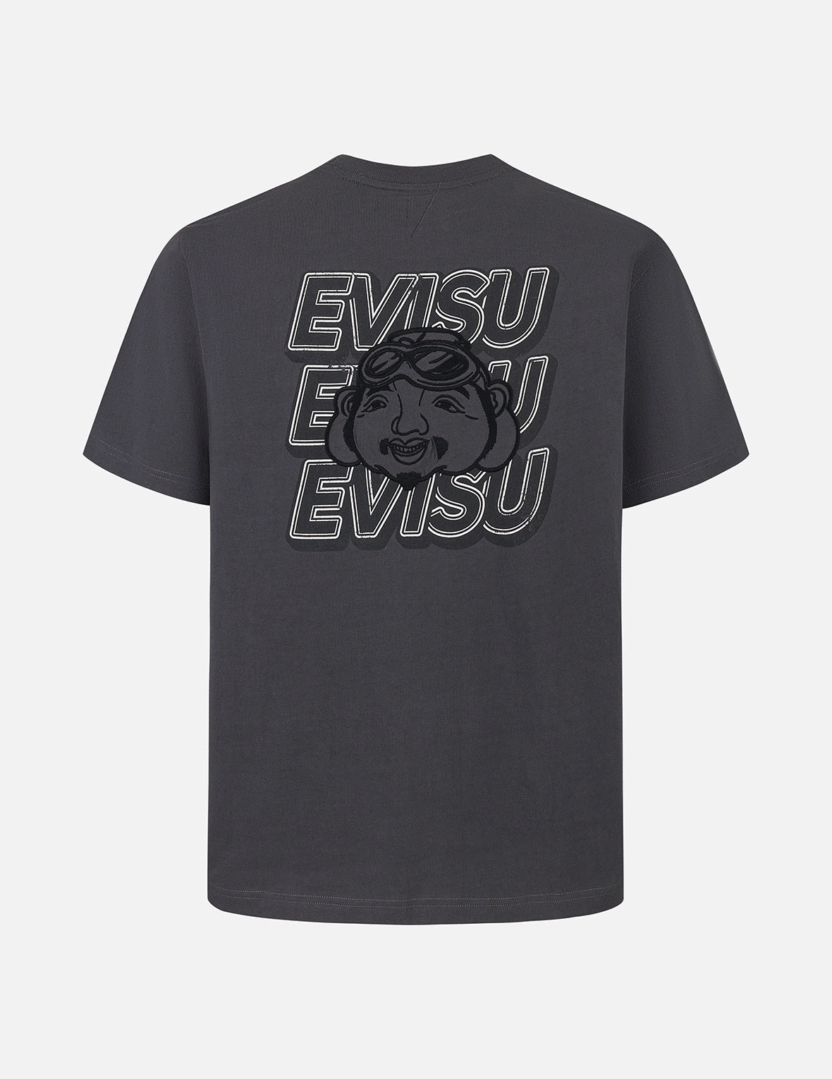 Slogan Print with Godhead Appliqué Embroidery Regular Fit T-Shirt