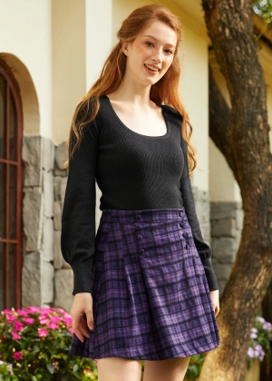 Sock Hop Sensation Long Sleeve Scoopneck top