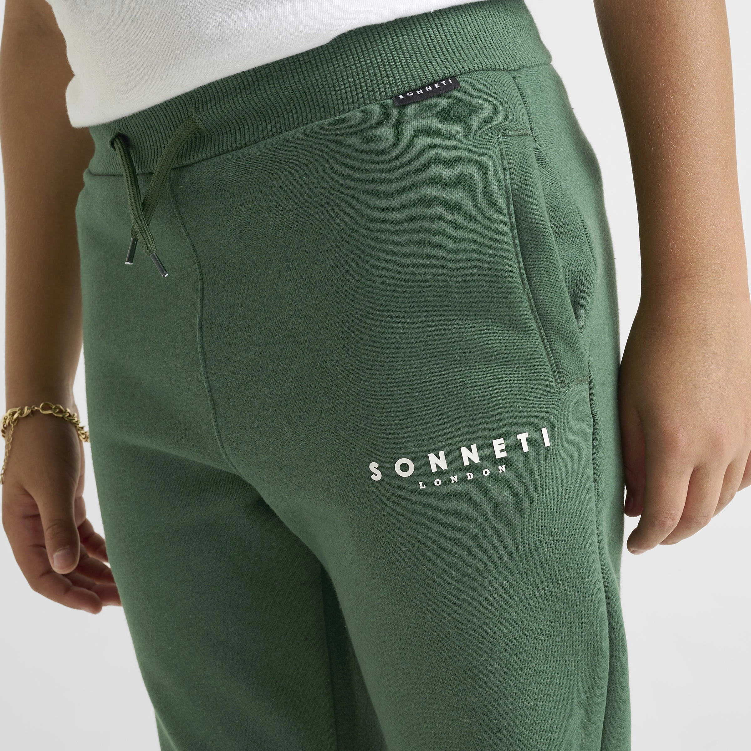 Sonneti Juniors' London Fleece Joggers / Dark Green