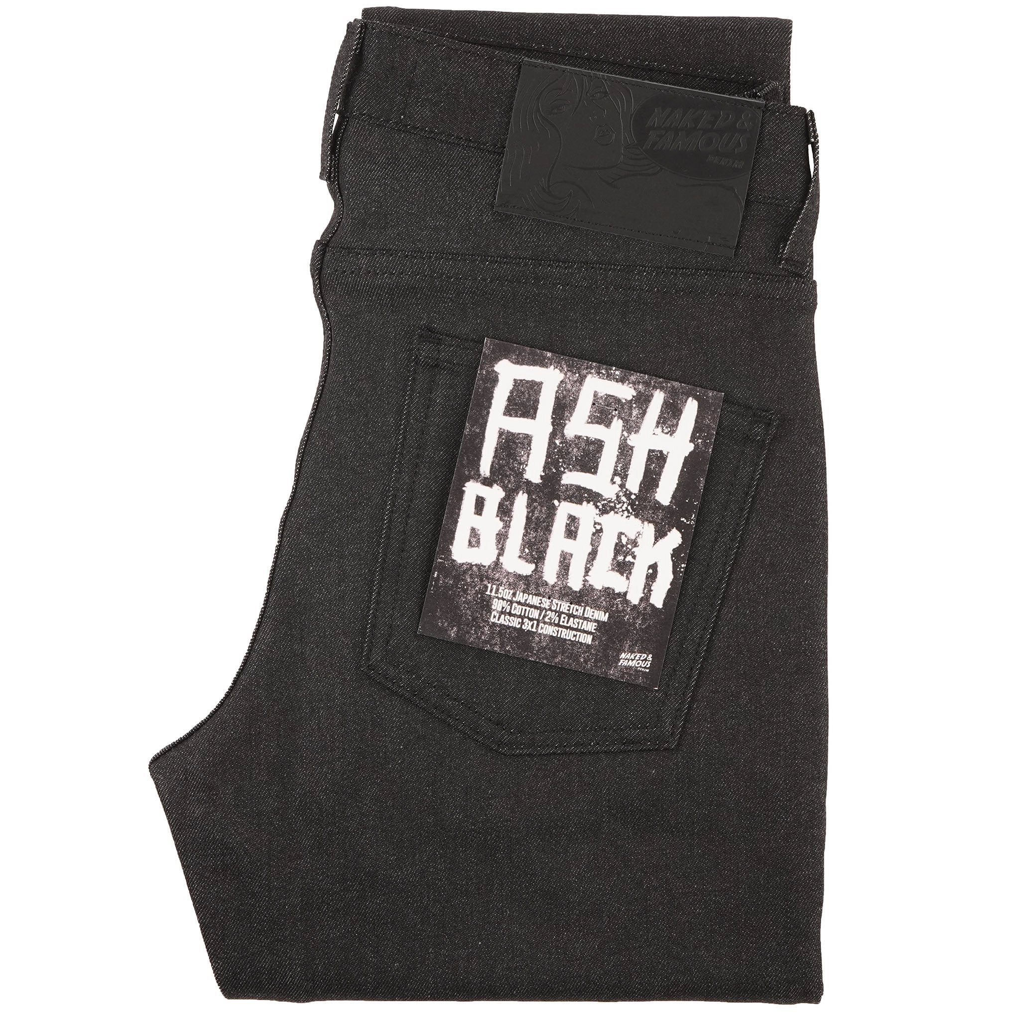 Super Guy - Ash Black Stretch Denim