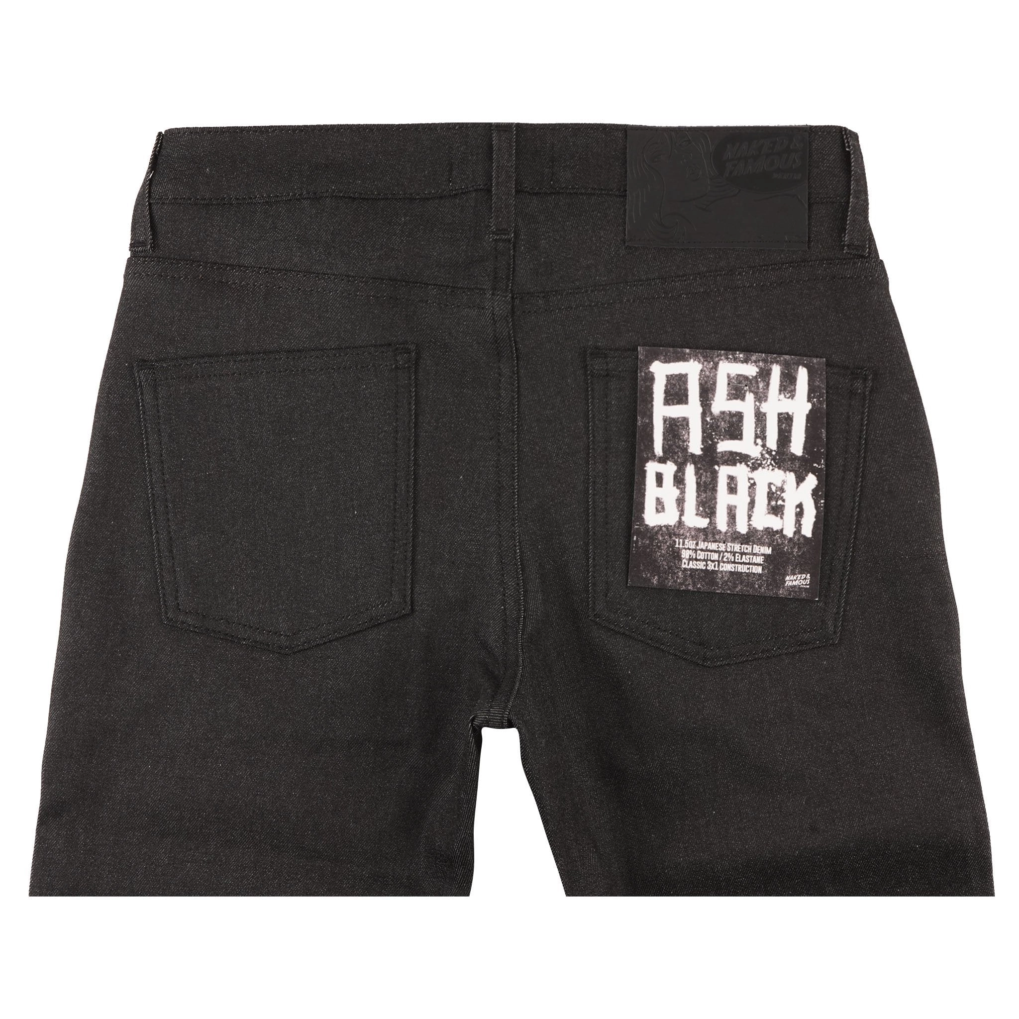 Super Guy - Ash Black Stretch Denim
