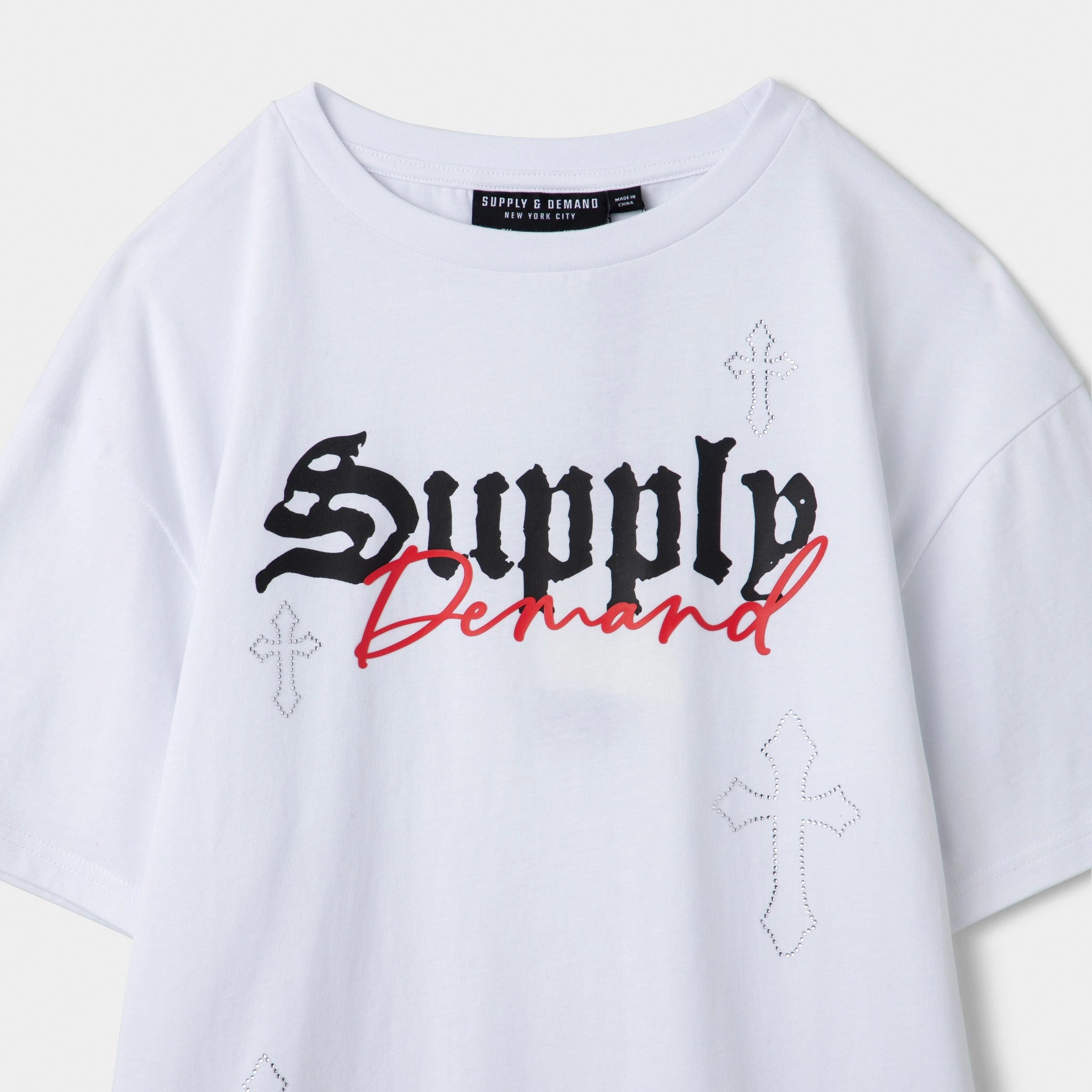 Supply & Demand Junior Boys' Crosser Tee / Optic White