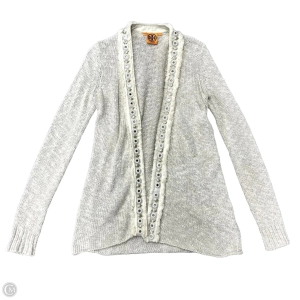 Sweater Cardigan Designer By Tory Burch In Cream, Size: S
