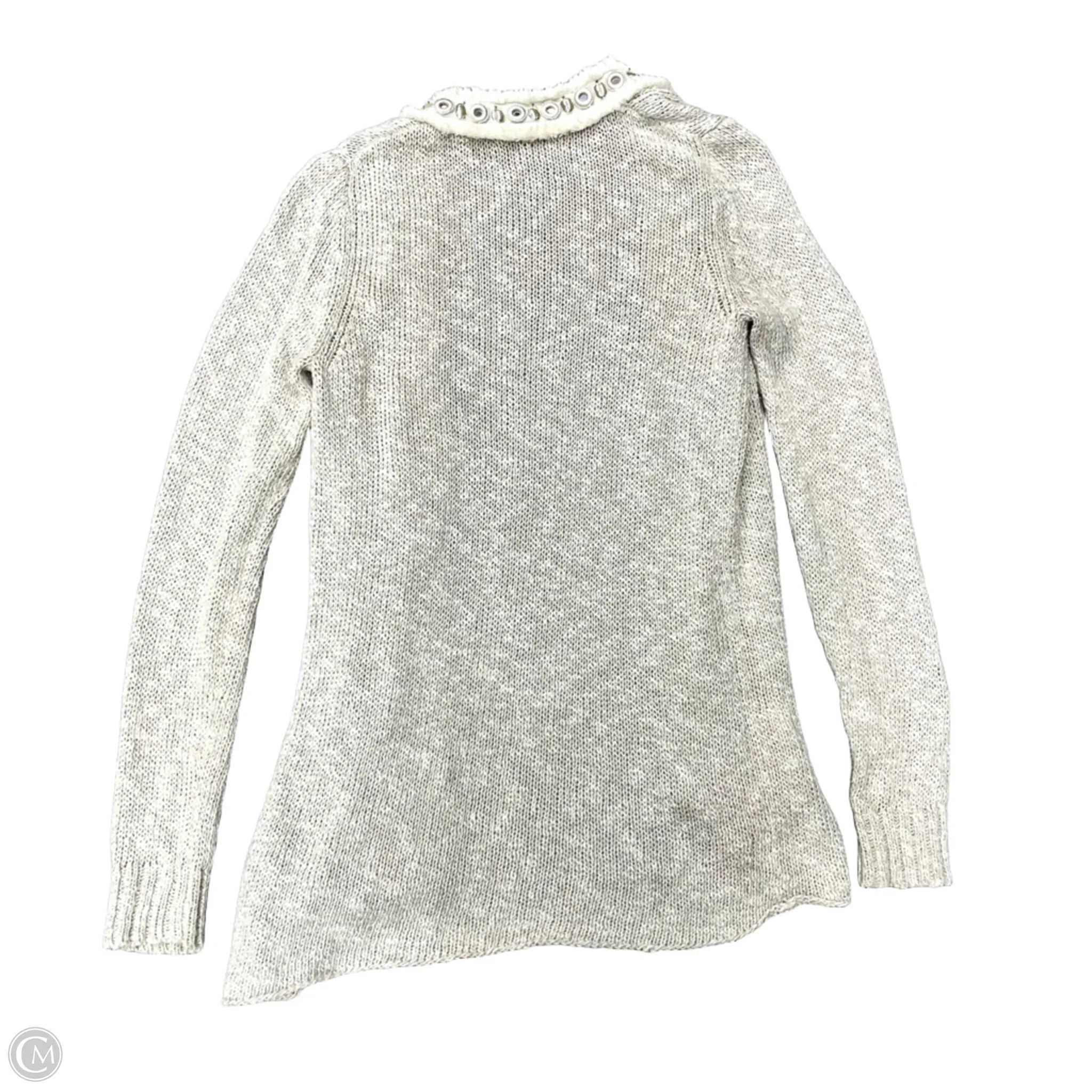 Sweater Cardigan Designer By Tory Burch In Cream, Size: S