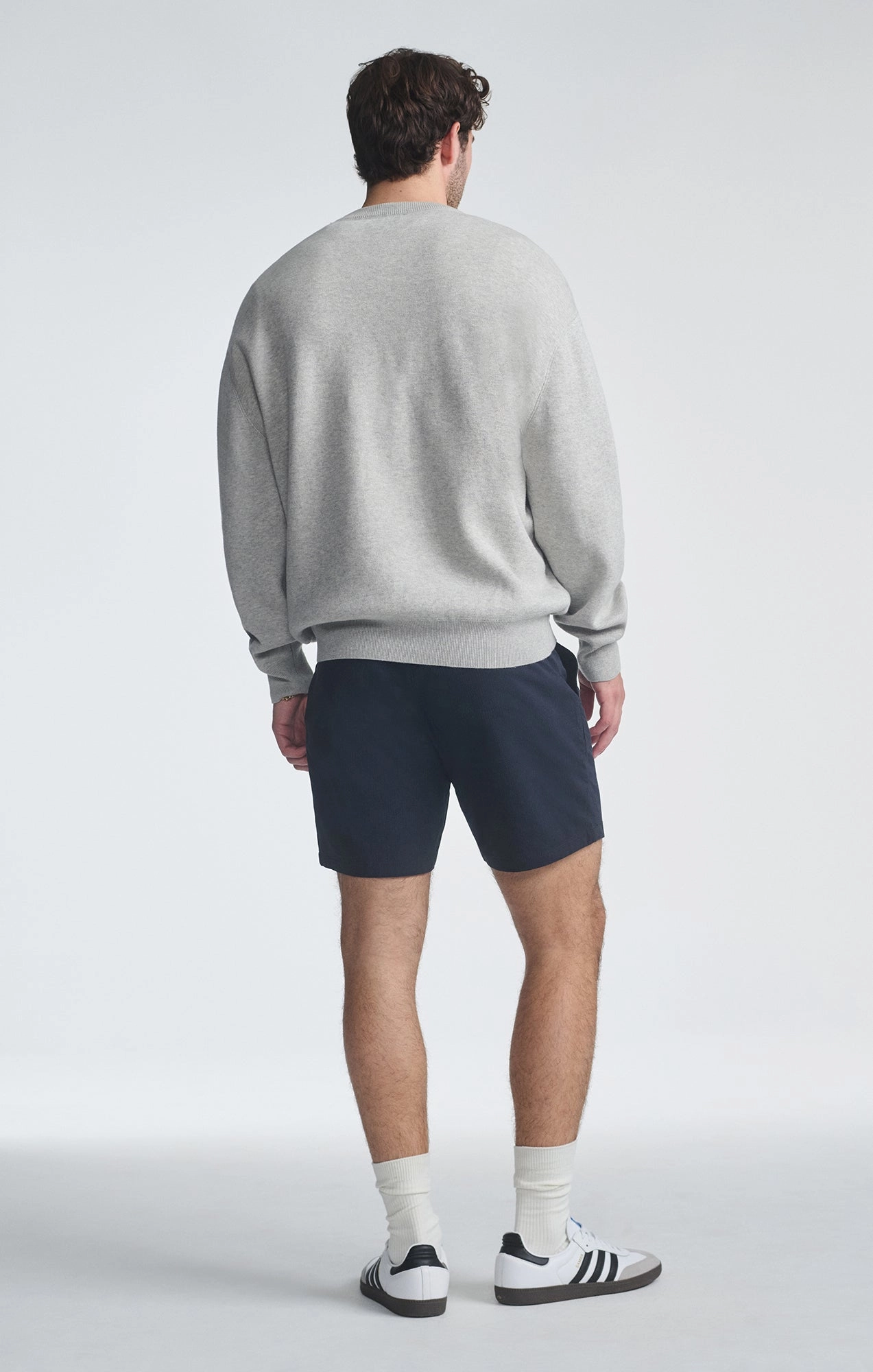 SWEATSHIRT IN LIGHT GREY MELANGE