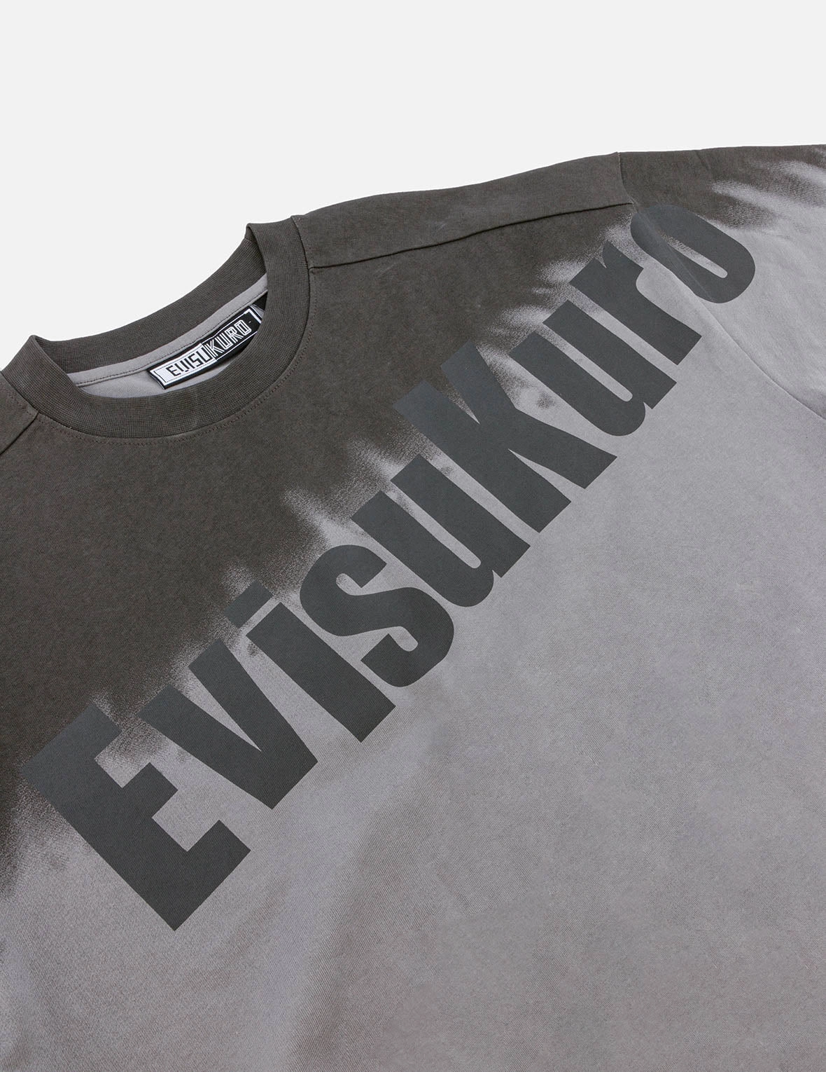 Tie-dye Logo and Slogan Print Oversized T-shirt
