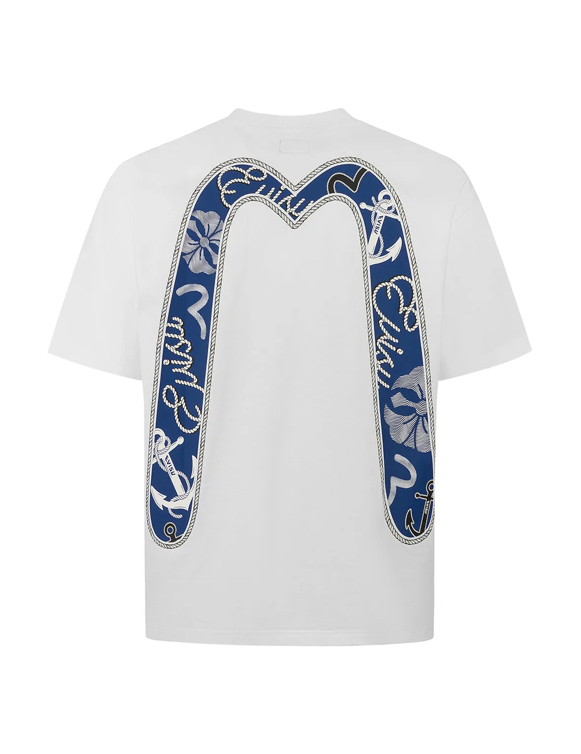 Twisted Rope and Daicock Anchor Print Relax Fit T-shirt