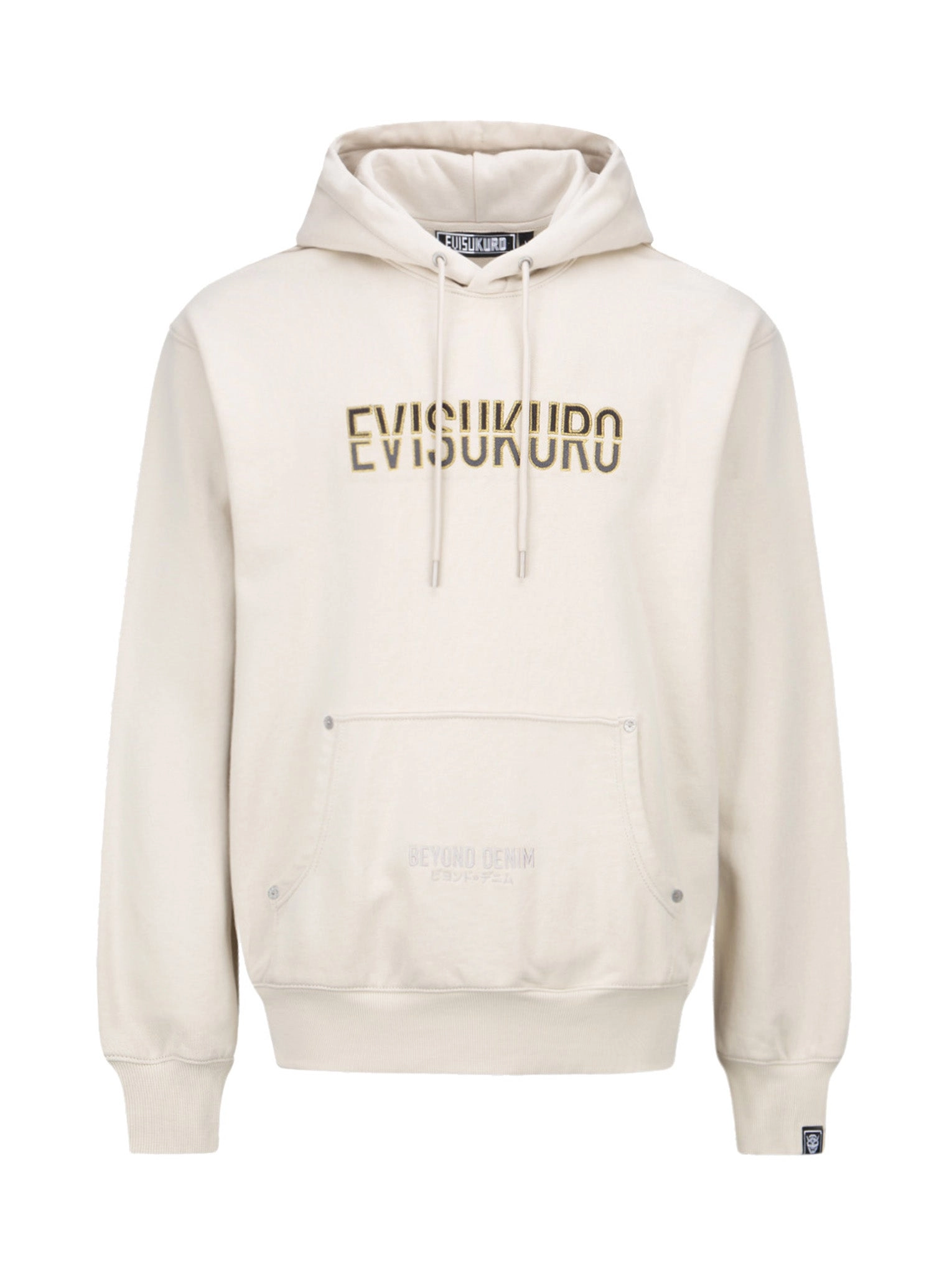 Two-tone Logo Embroidered Hoodie