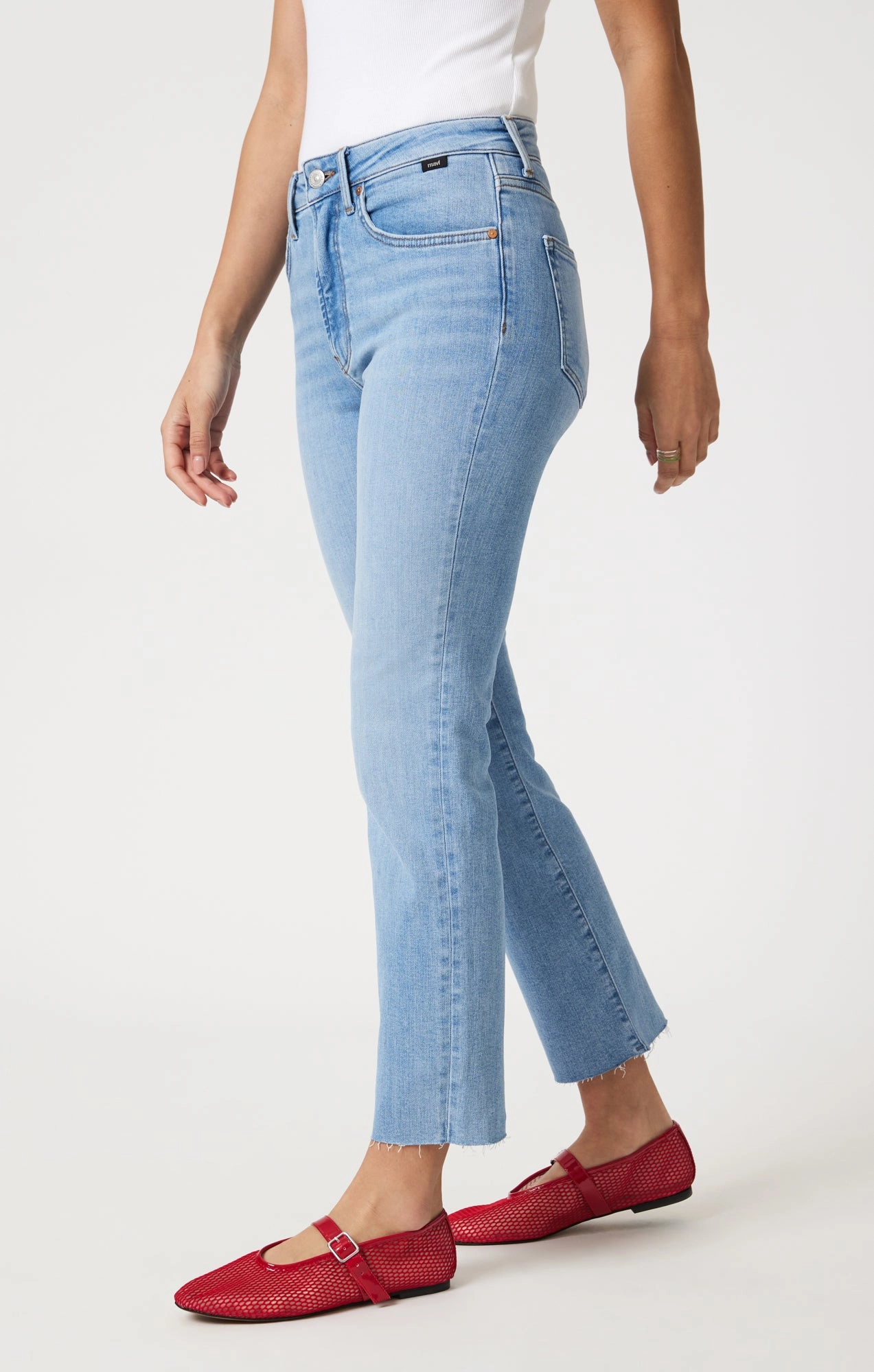 VIOLA STRAIGHT LEG IN LIGHT BRUSHED FLEX BLUE