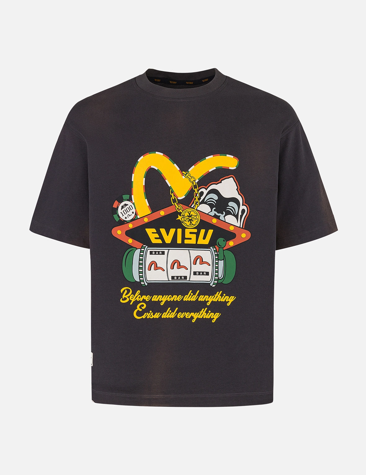 Washed Virtual Vacation Print Relax Fit T-shirt