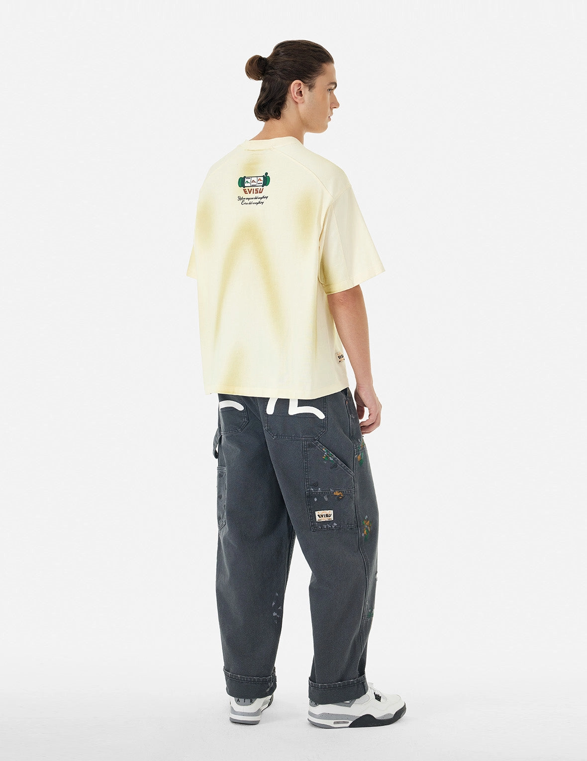 Washed Virtual Vacation Print Relax Fit T-shirt