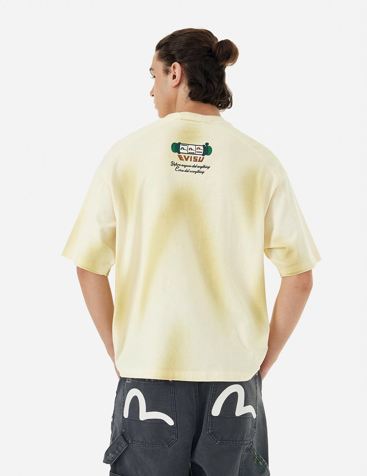 Washed Virtual Vacation Print Relax Fit T-shirt